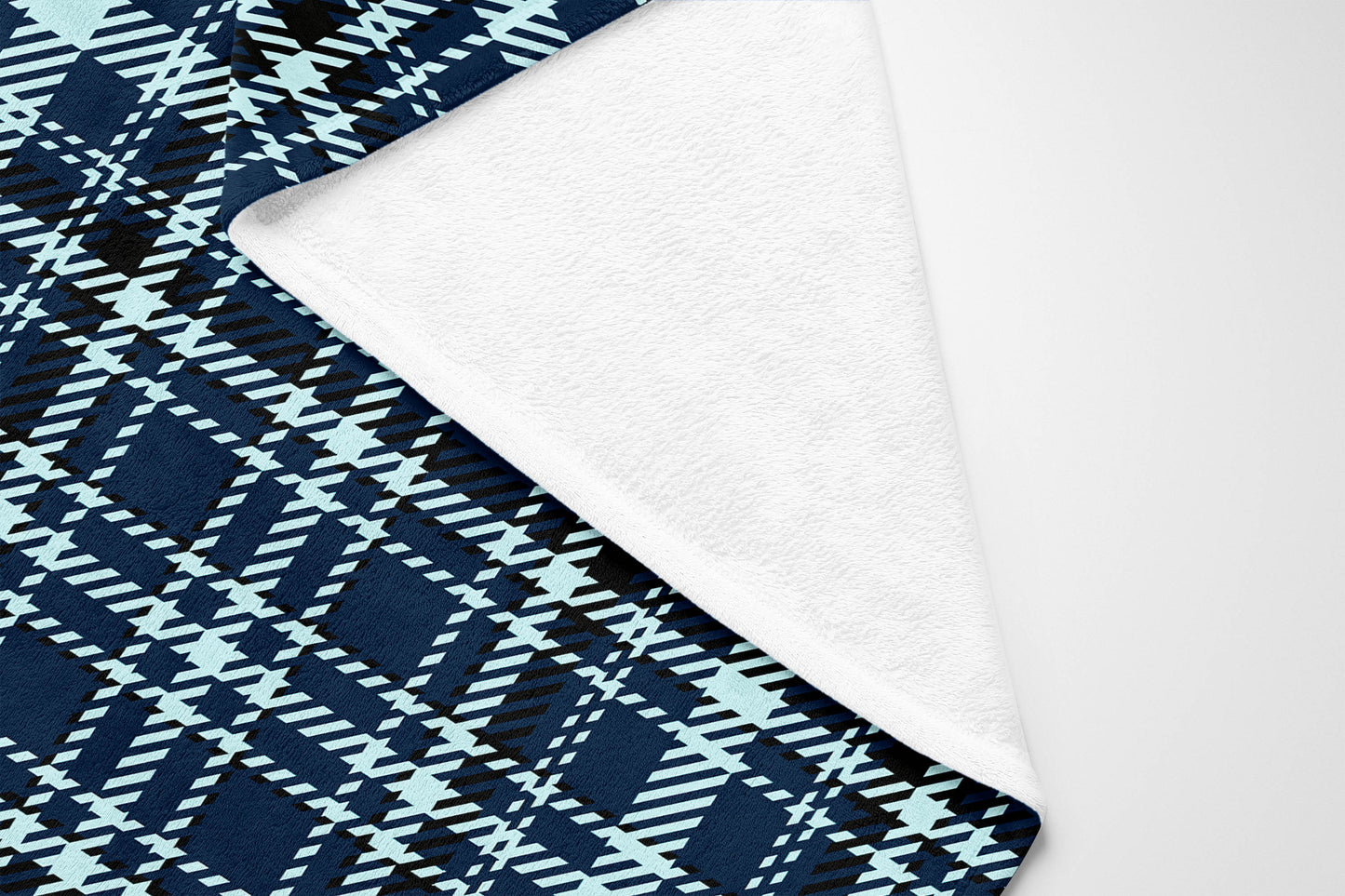 Rocky Tartan Velveteen Fleece Blanket