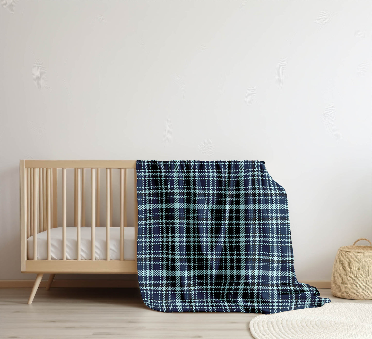 Rocky Tartan Velveteen Fleece Blanket