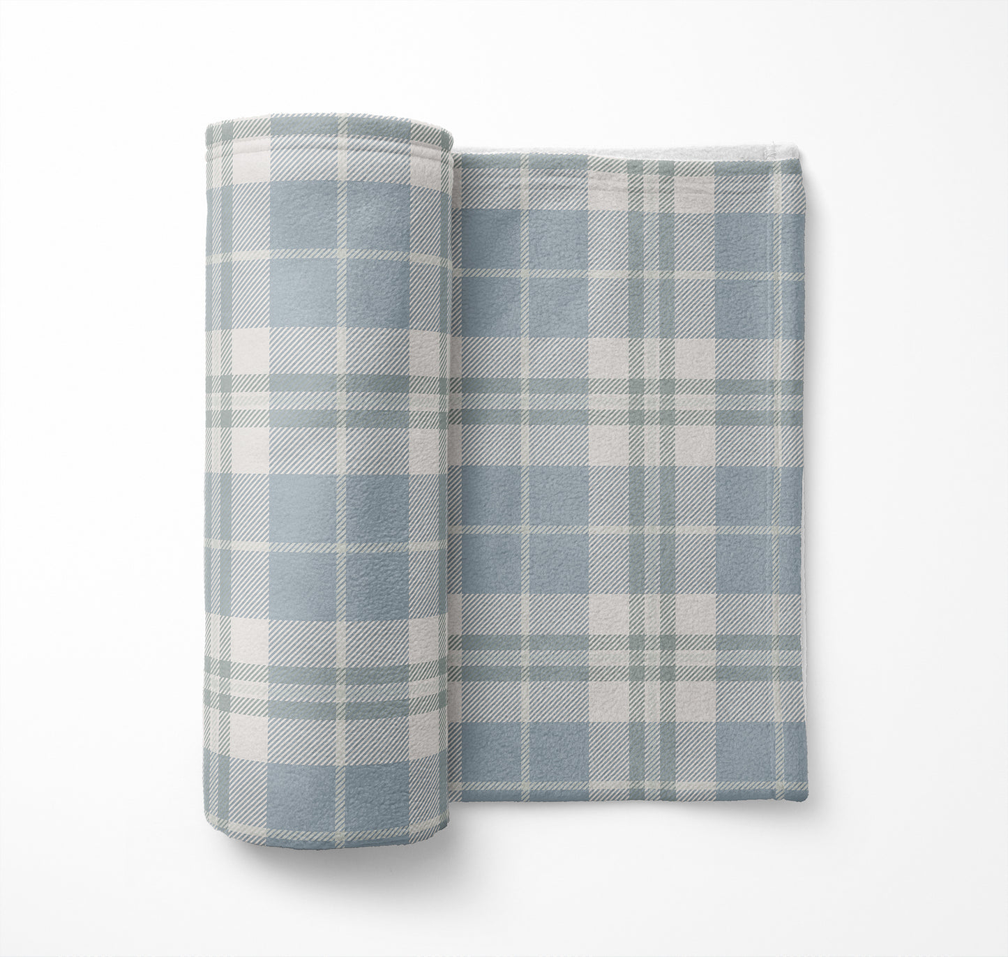 Tartan Block Velveteen Fleece Blanket