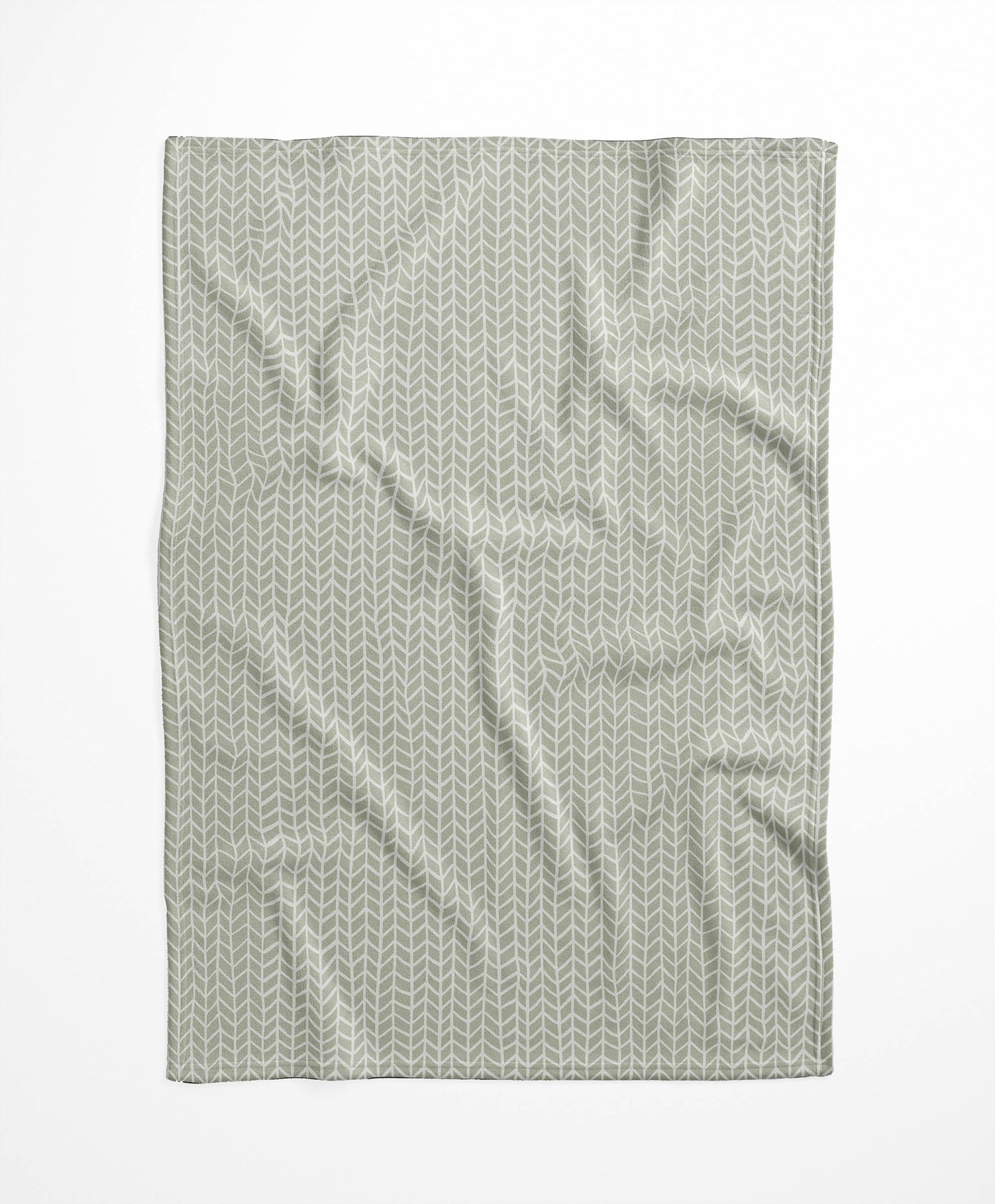 Chevron Feather Velveteen Fleece Blanket
