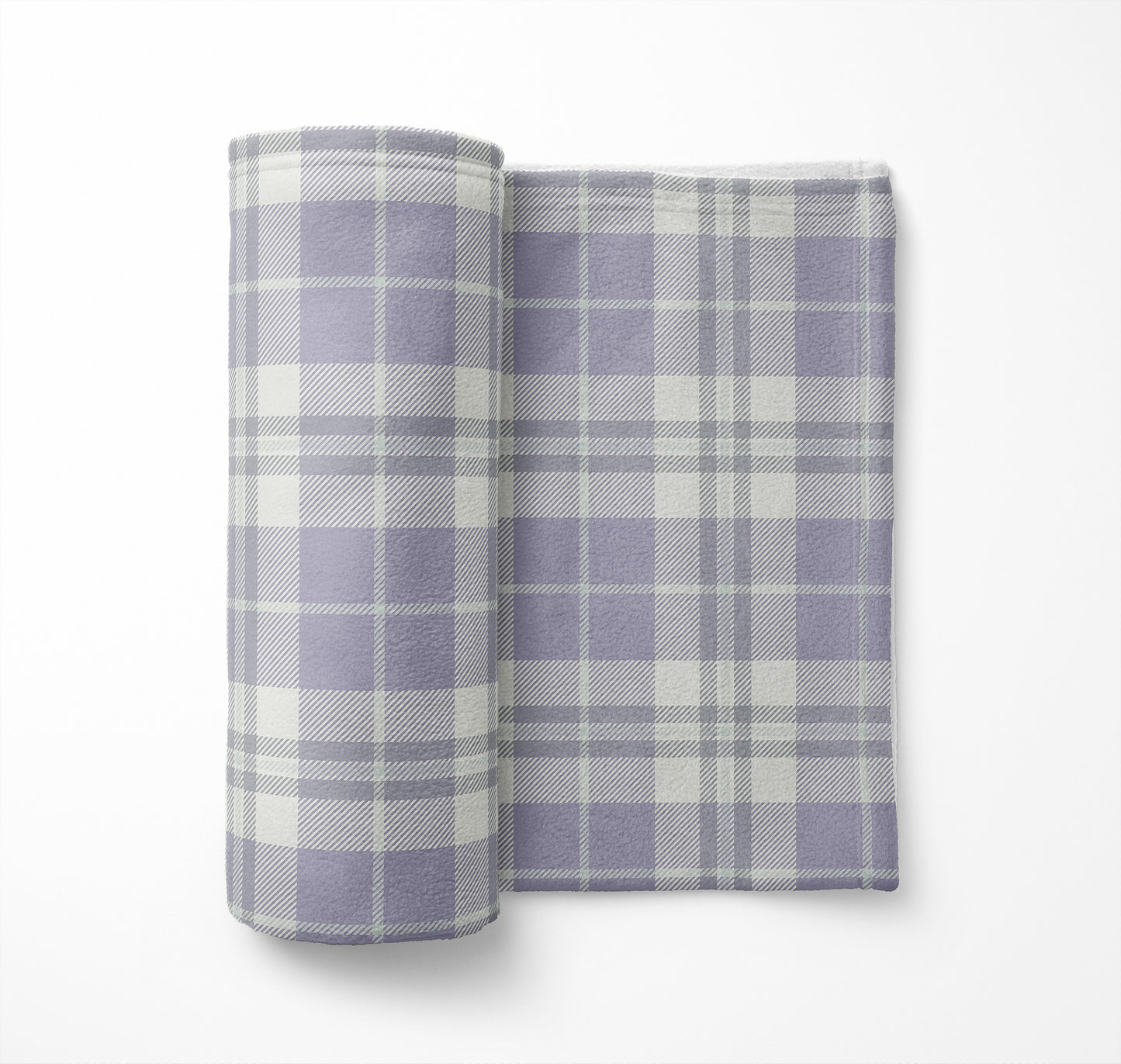 Tartan Block Velveteen Fleece Blanket