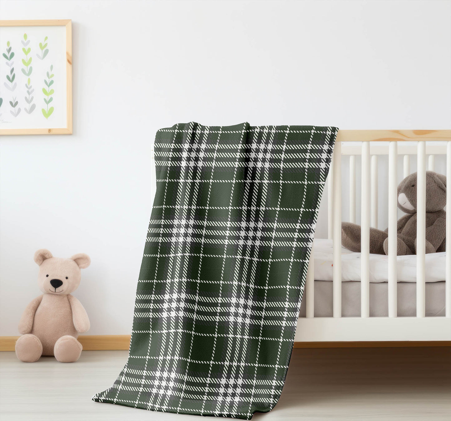 Christopher Plaid Velveteen Fleece Blanket