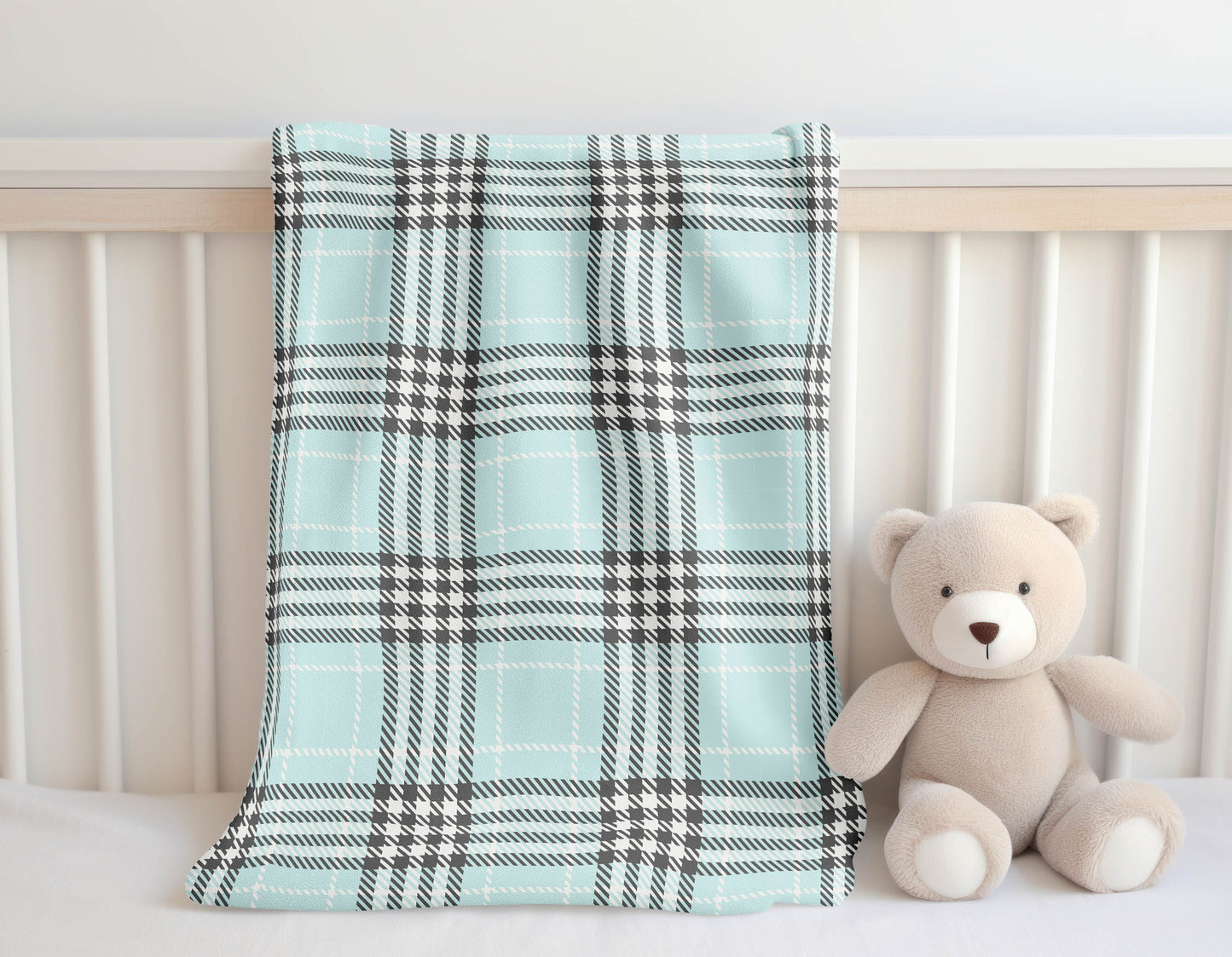 Christopher Plaid Velveteen Fleece Blanket