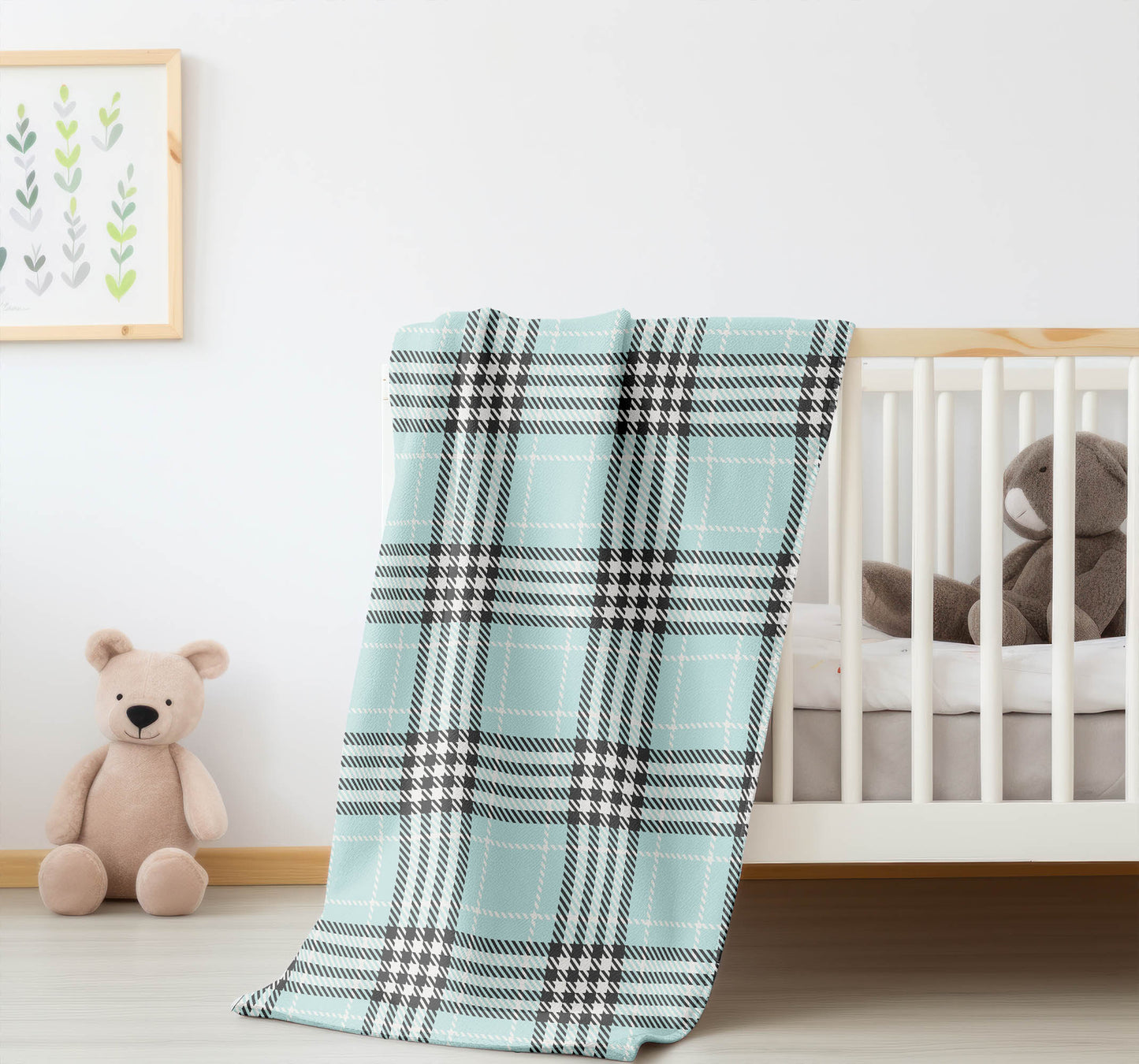 Christopher Plaid Velveteen Fleece Blanket