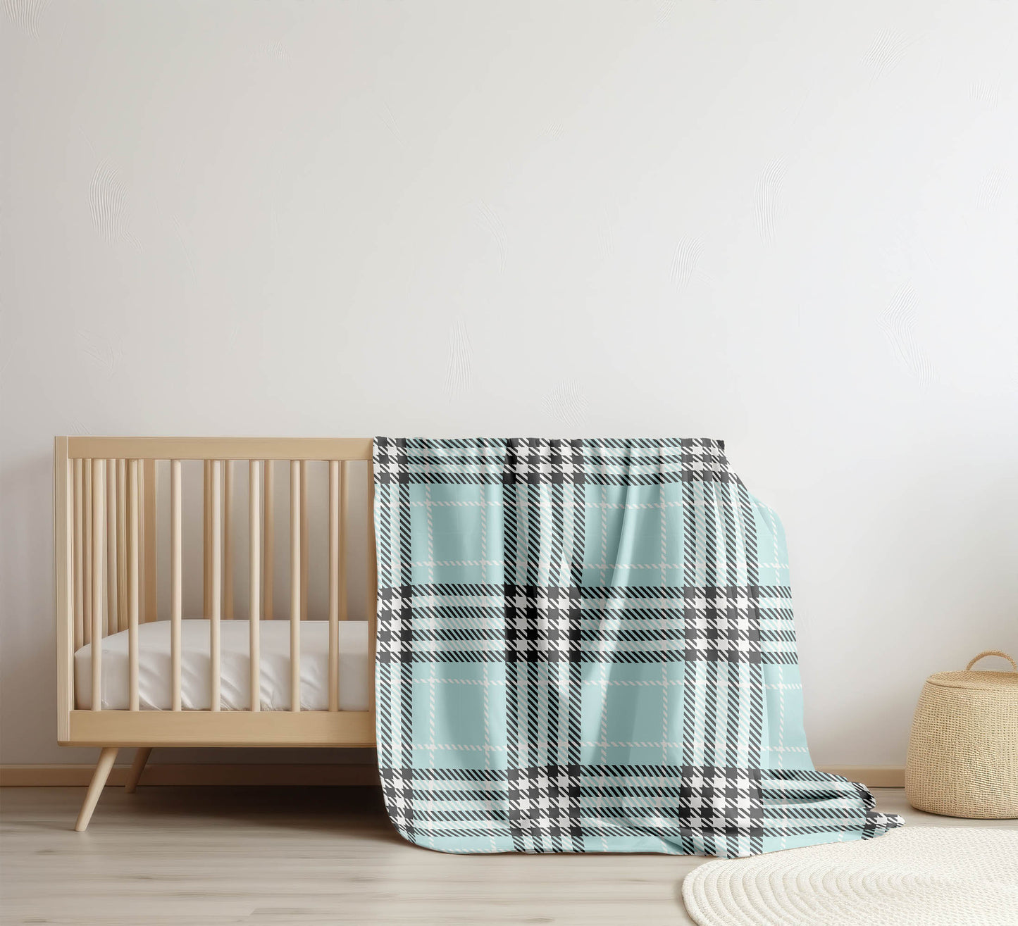 Christopher Plaid Velveteen Fleece Blanket
