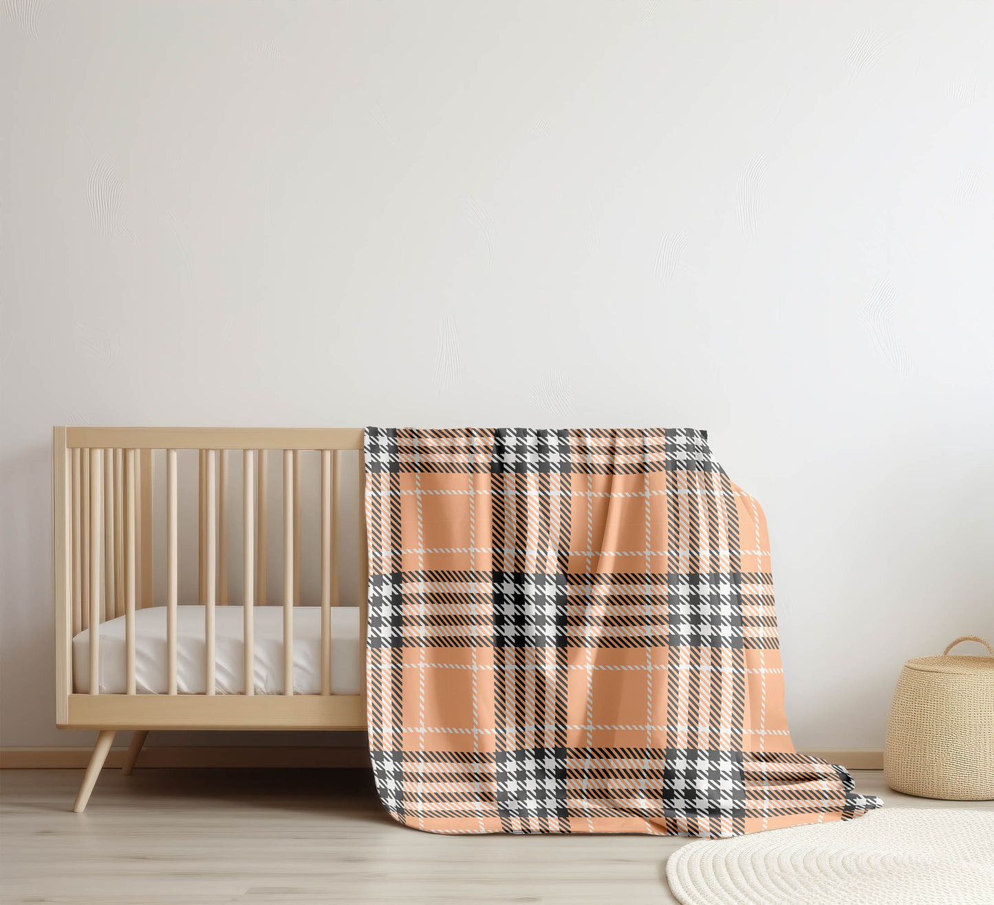 Christopher Plaid Velveteen Fleece Blanket