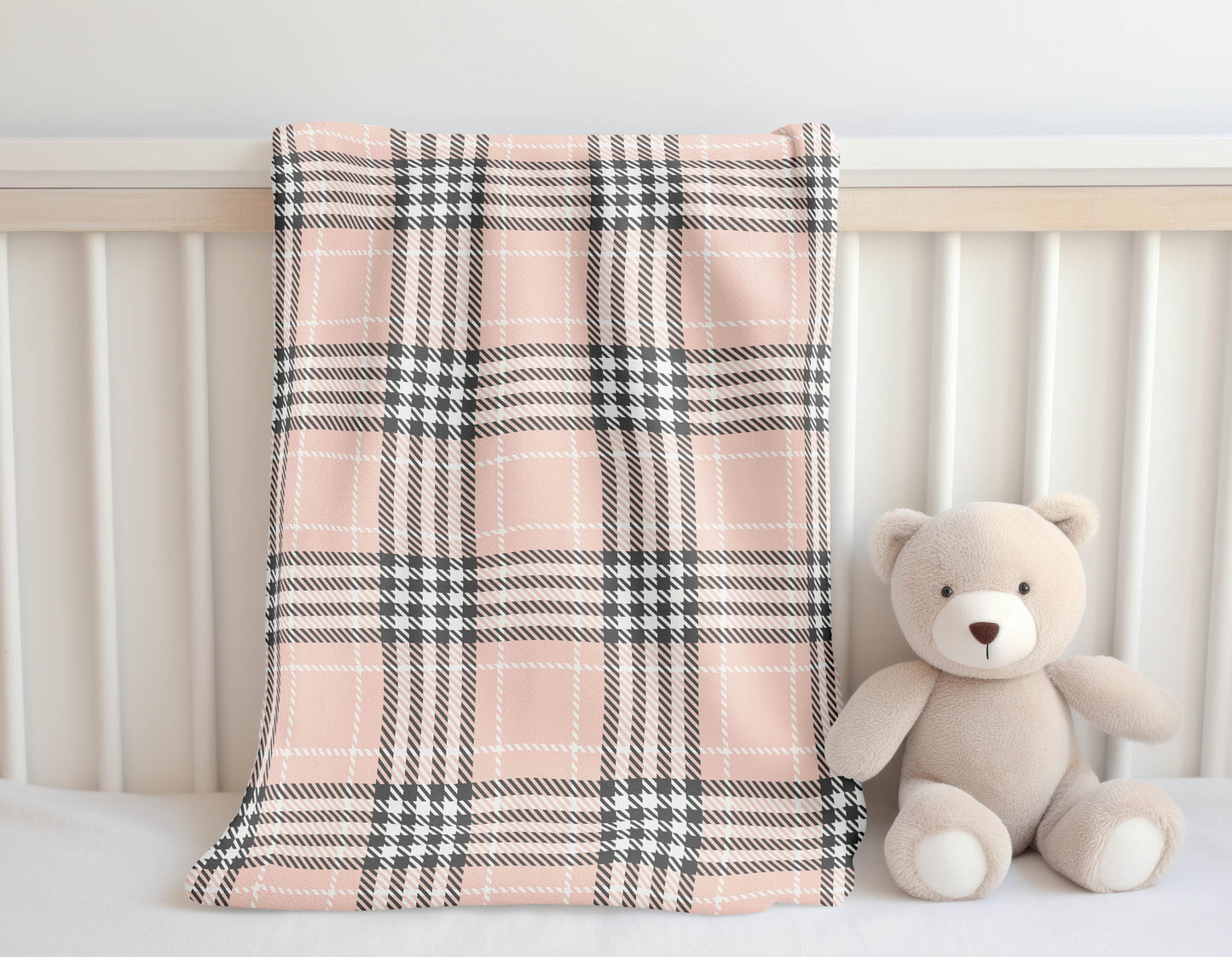 Christopher Plaid Velveteen Fleece Blanket