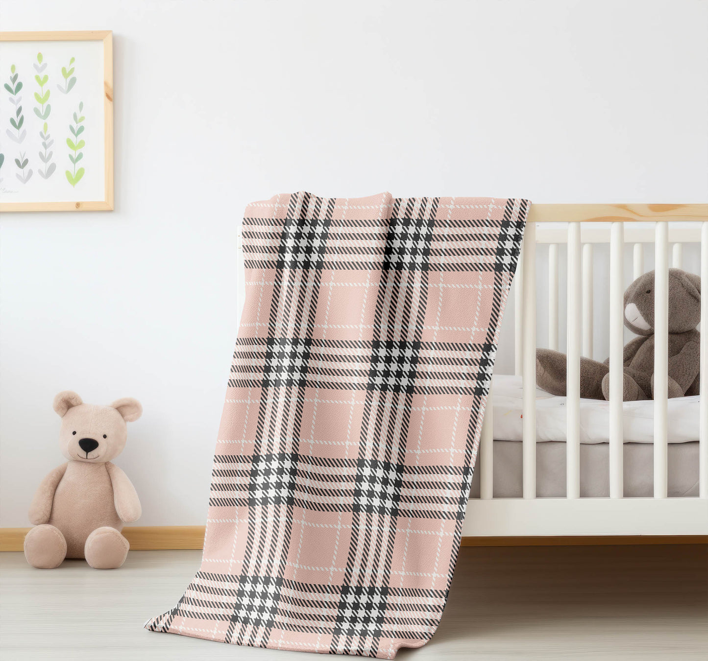 Christopher Plaid Velveteen Fleece Blanket
