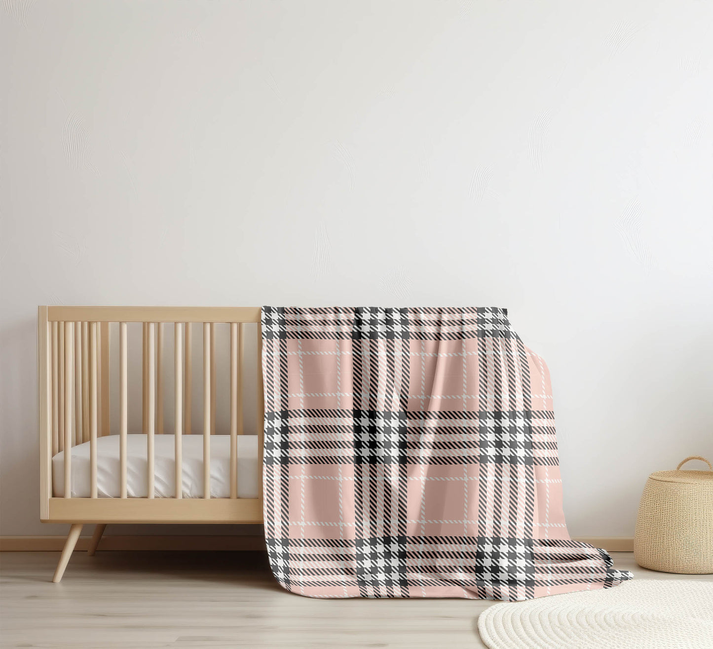 Christopher Plaid Velveteen Fleece Blanket