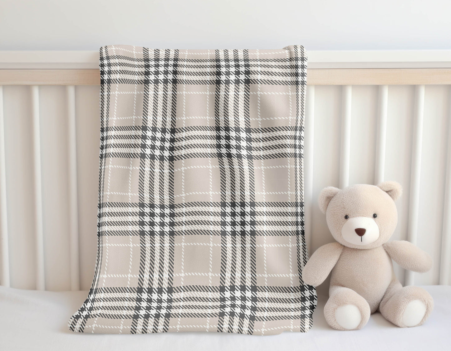 Christopher Plaid Velveteen Fleece Blanket