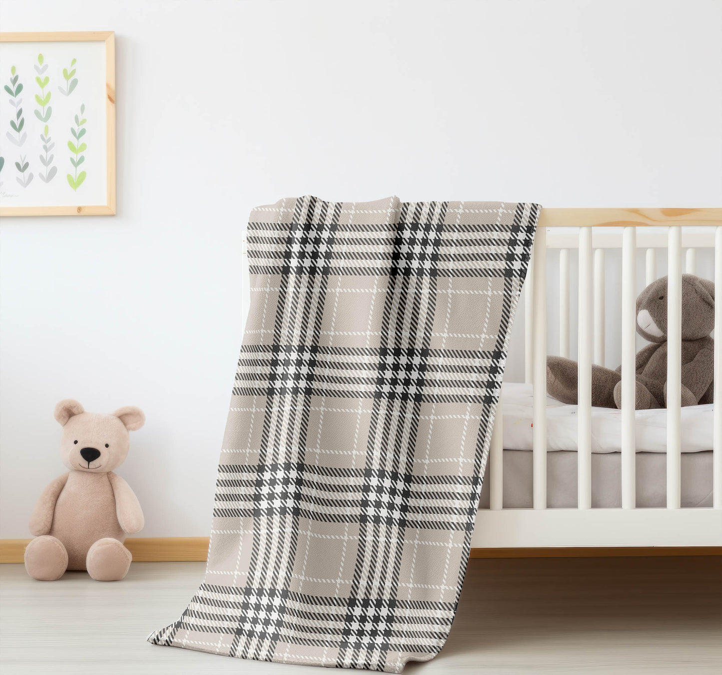 Christopher Plaid Velveteen Fleece Blanket