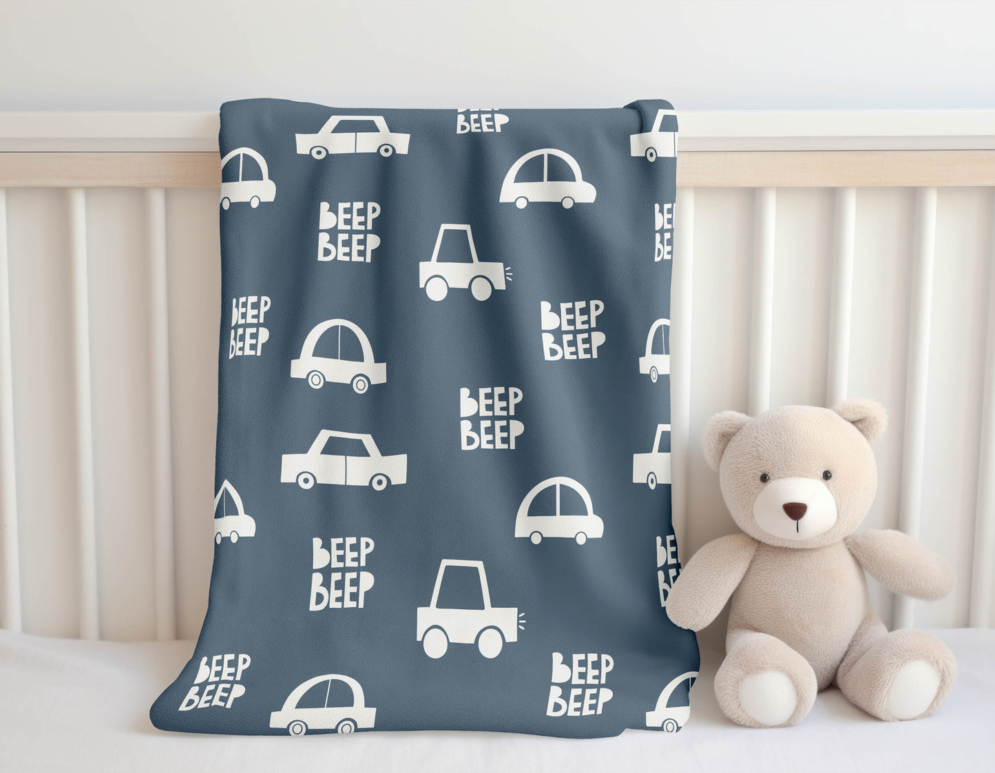 Beep Velveteen Fleece Blanket
