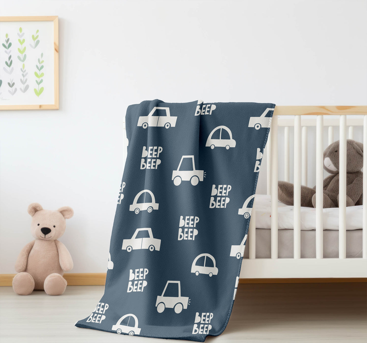 Beep Velveteen Fleece Blanket