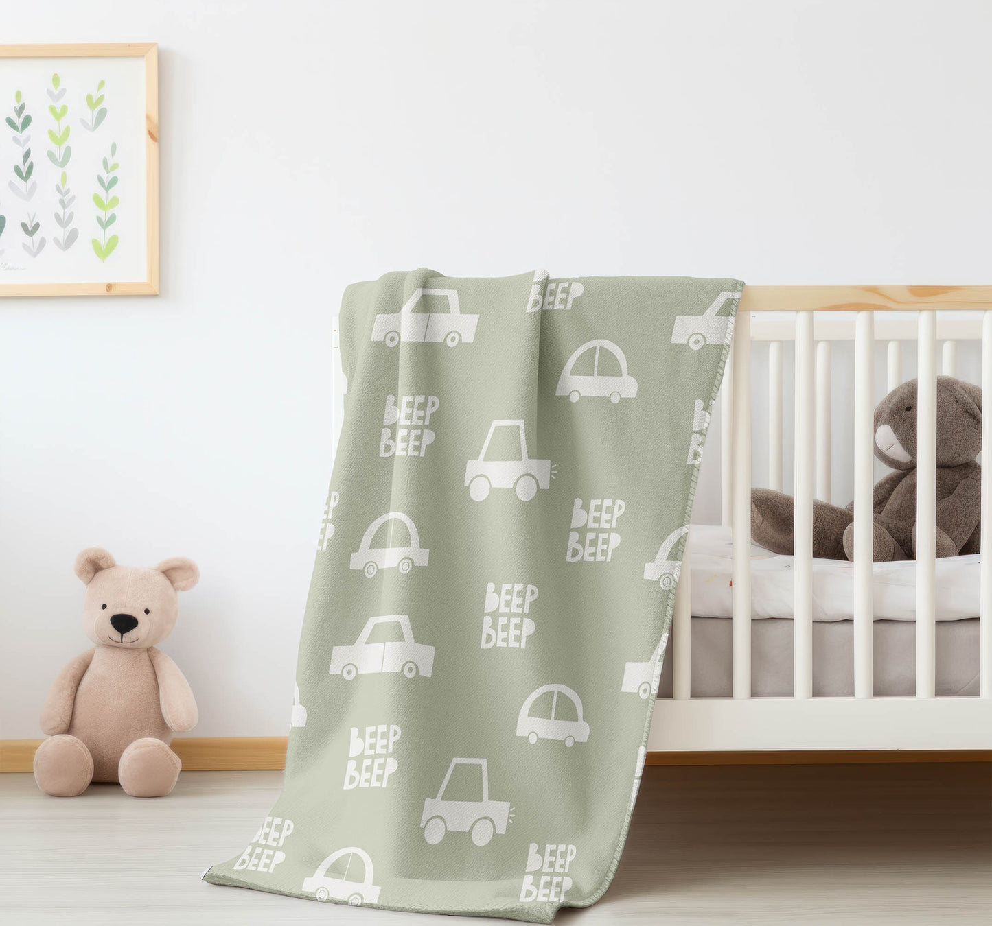 Beep Velveteen Fleece Blanket