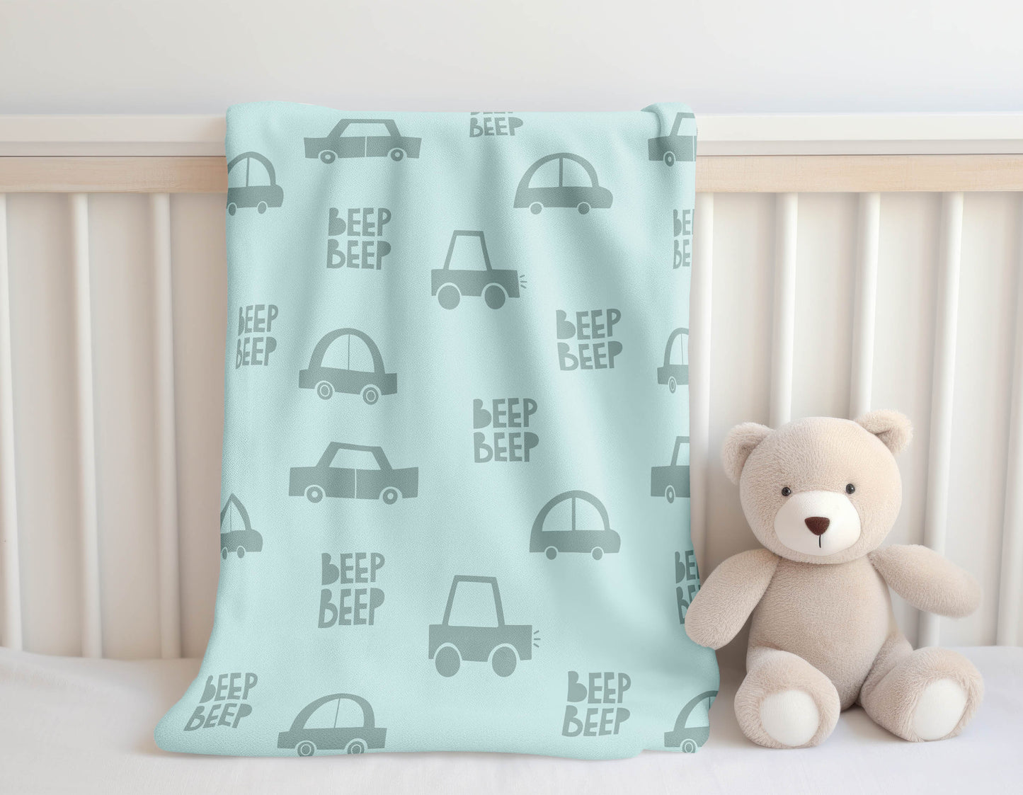 Beep Velveteen Fleece Blanket