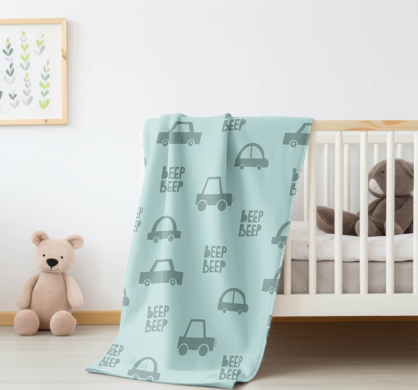 Beep Velveteen Fleece Blanket