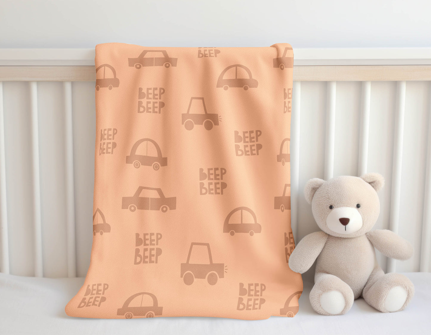 Beep Velveteen Fleece Blanket