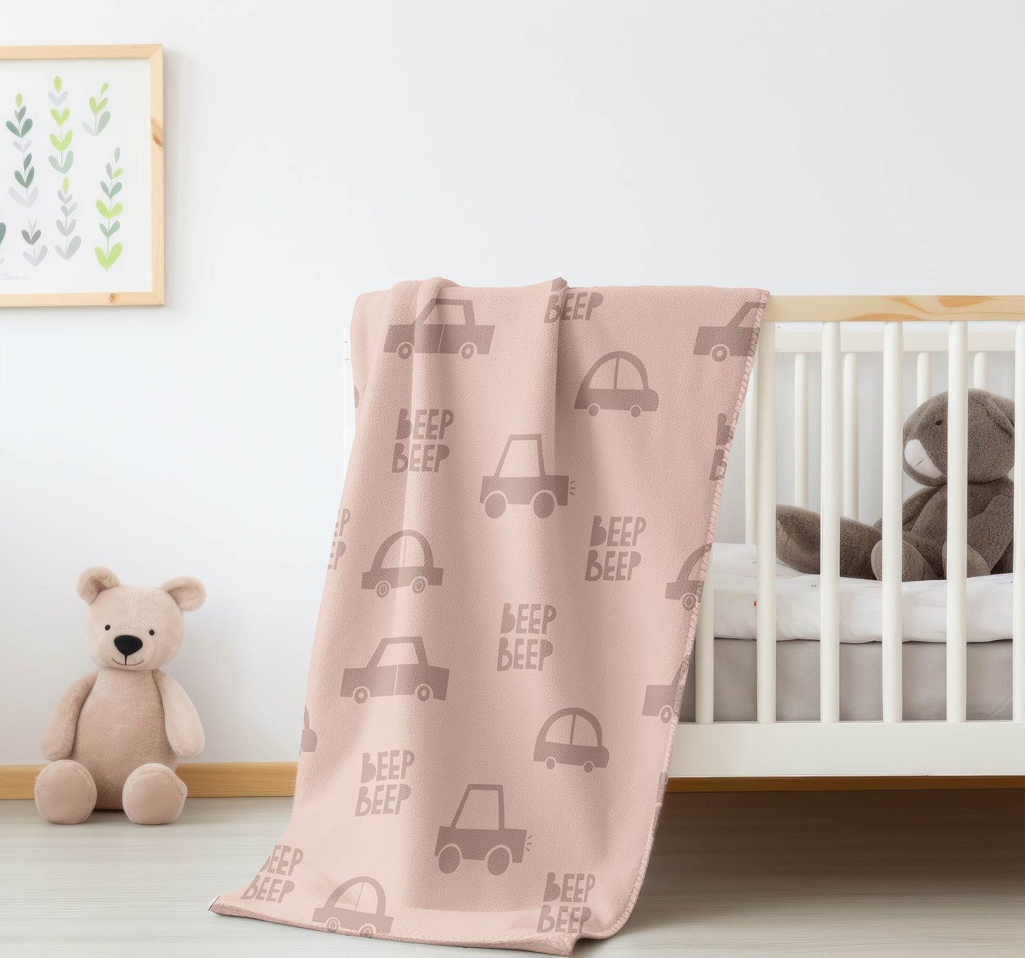 Beep Velveteen Fleece Blanket