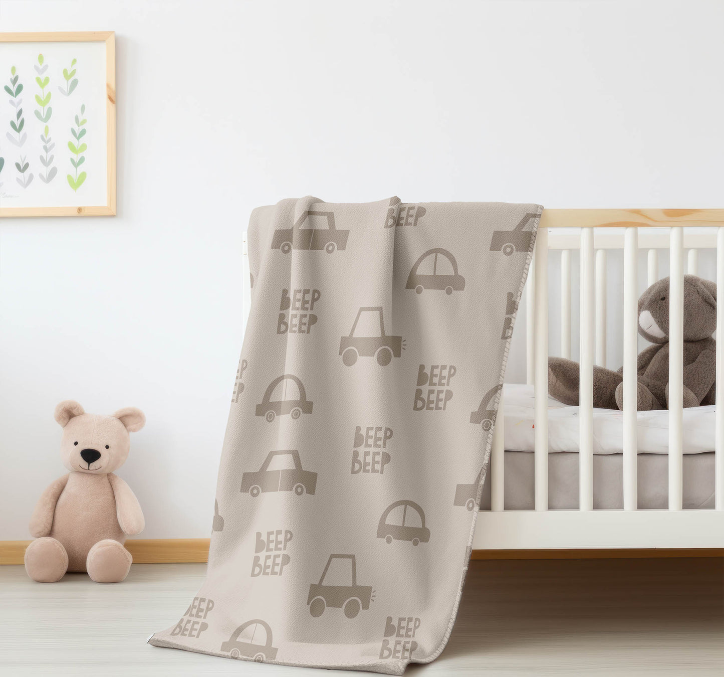 Beep Velveteen Fleece Blanket