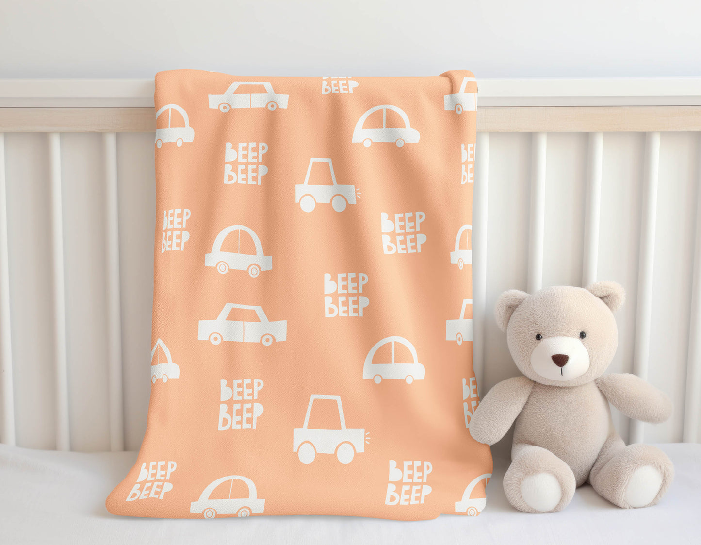 Beep Velveteen Fleece Blanket