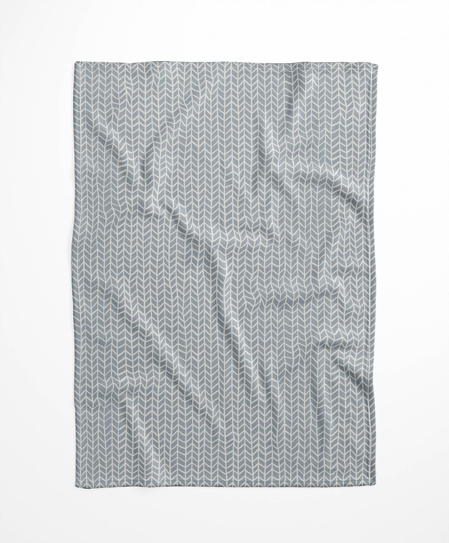 Chevron Feather Velveteen Fleece Blanket