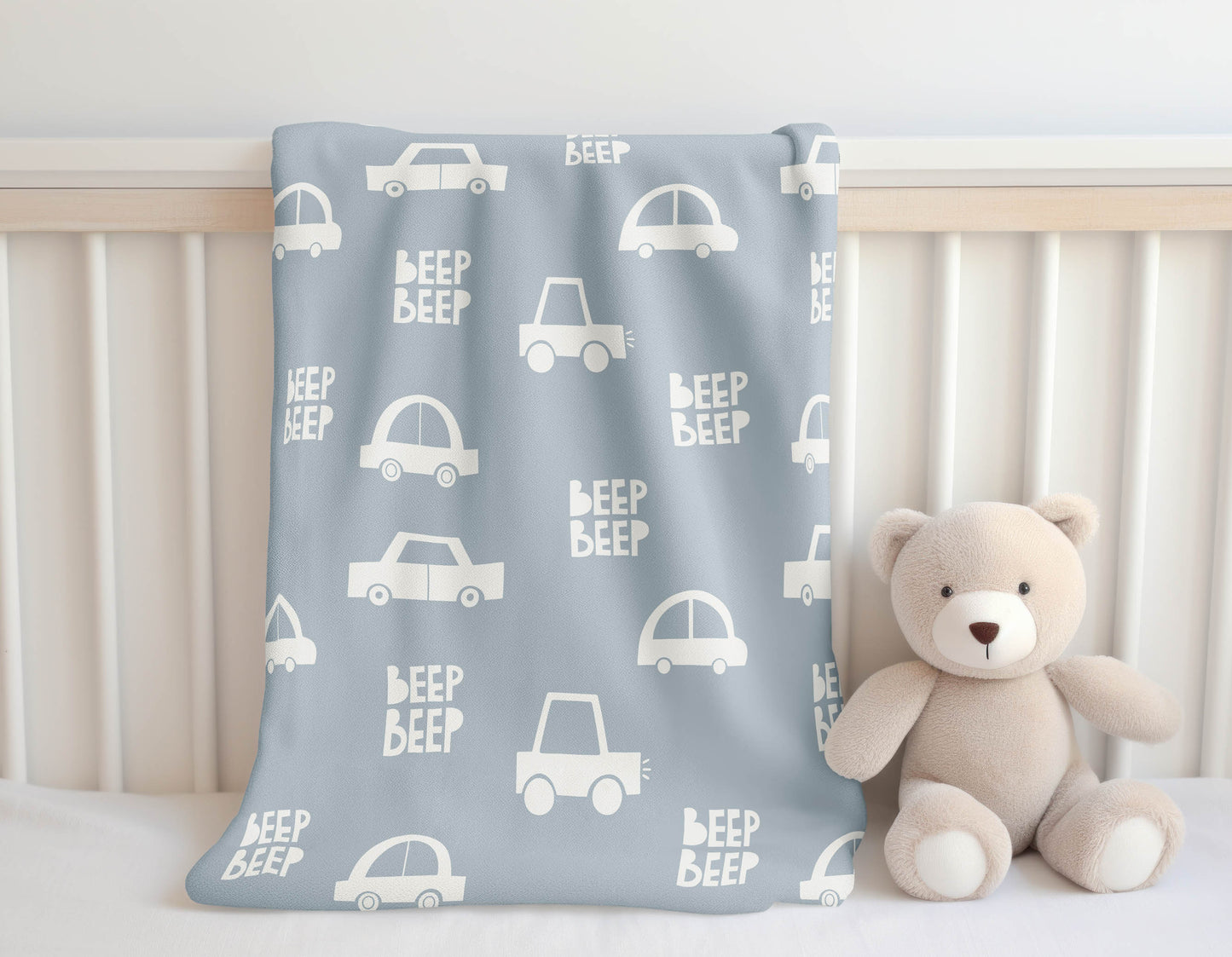 Beep Velveteen Fleece Blanket