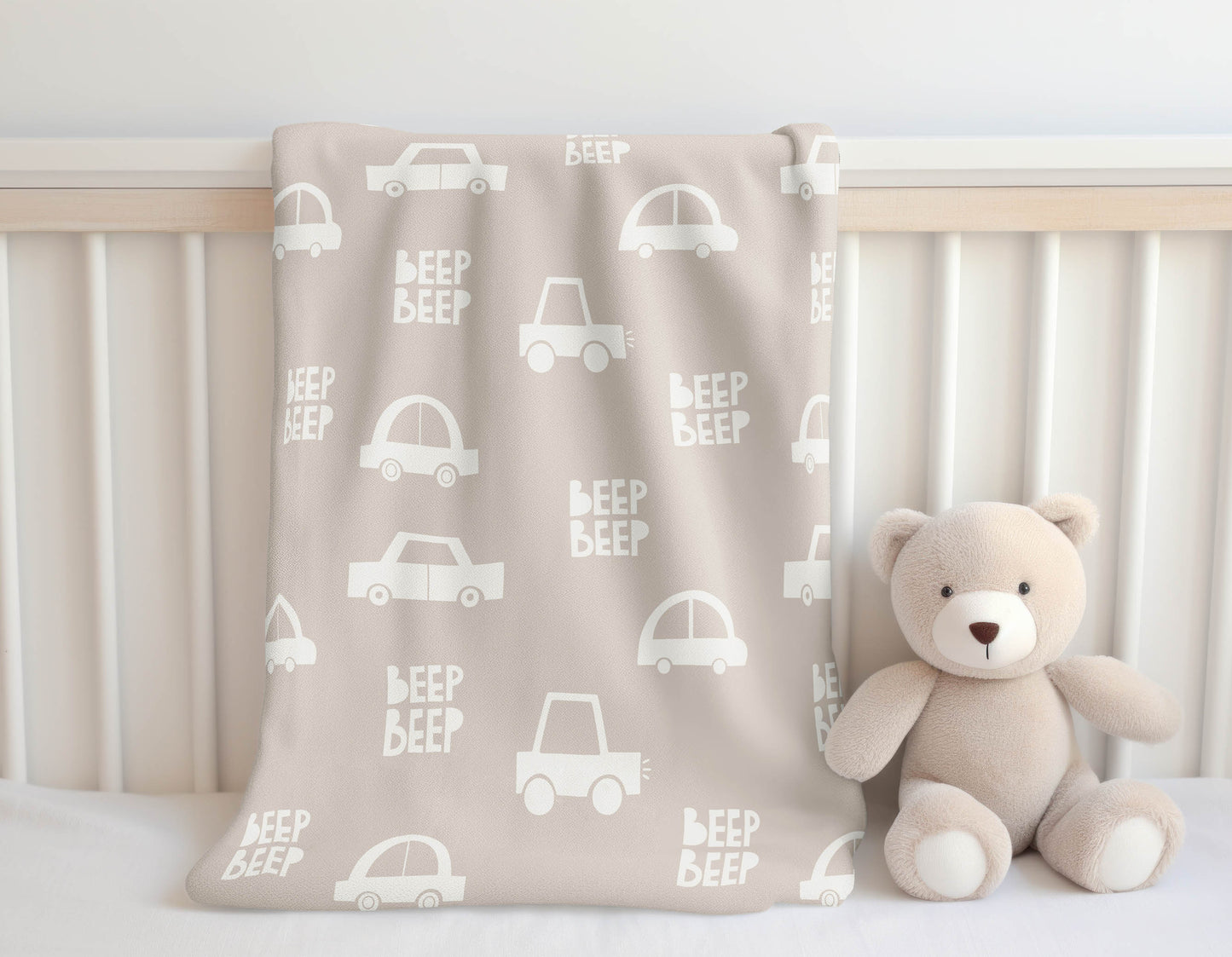 Beep Velveteen Fleece Blanket