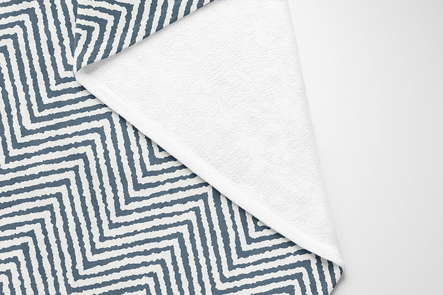Chevron Groove Velveteen Fleece Blanket