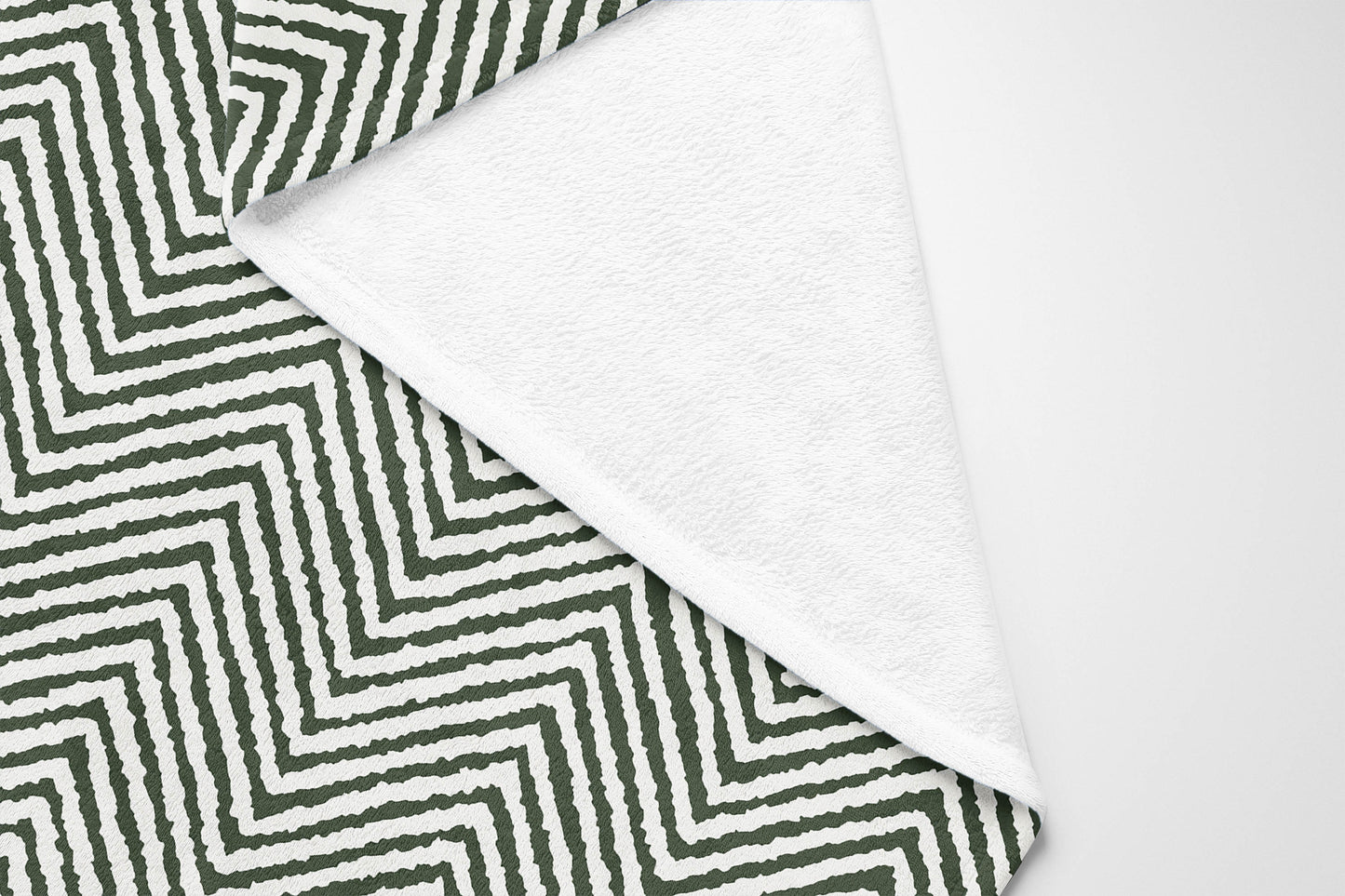 Chevron Groove Velveteen Fleece Blanket