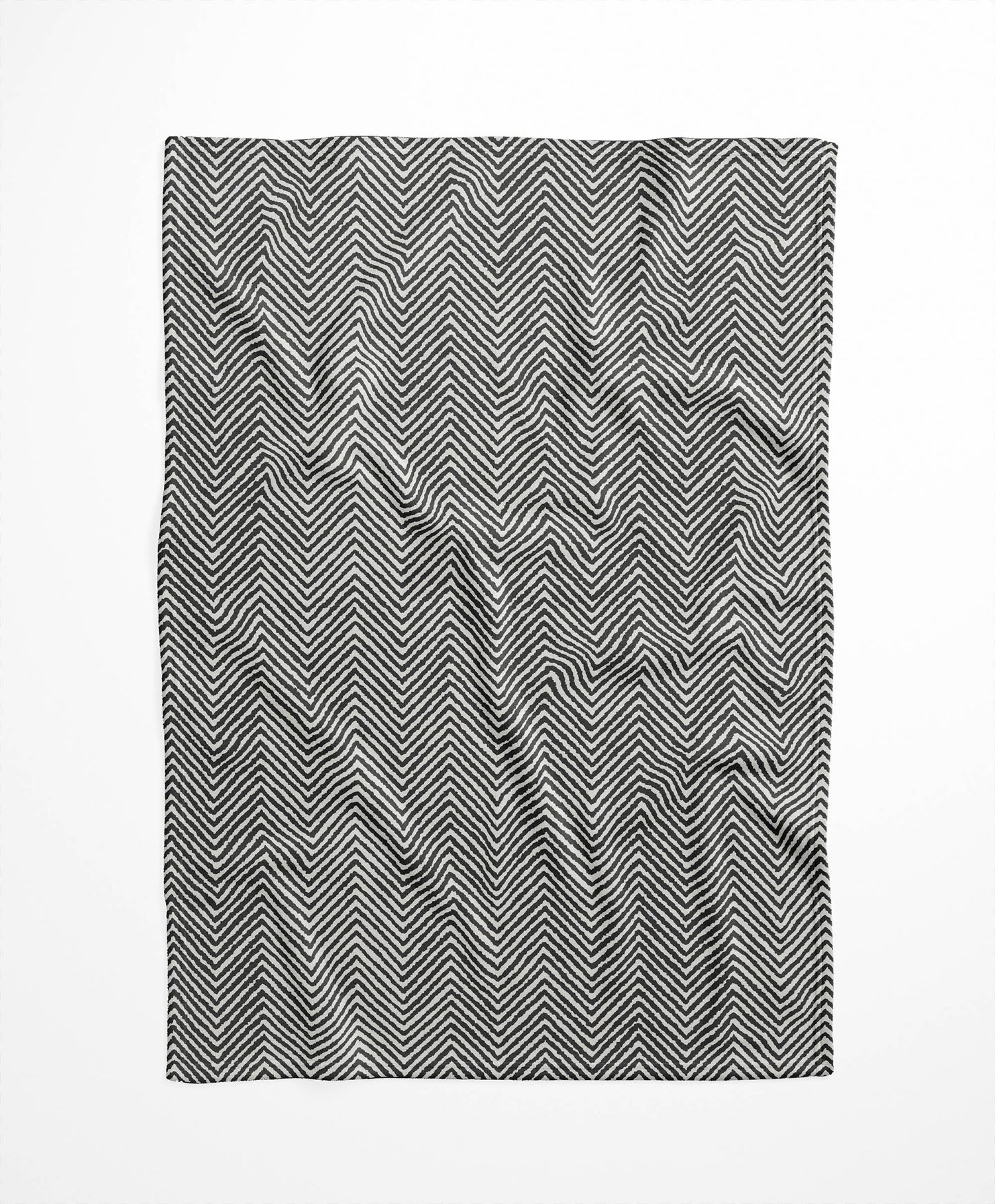 Chevron Groove Velveteen Fleece Blanket