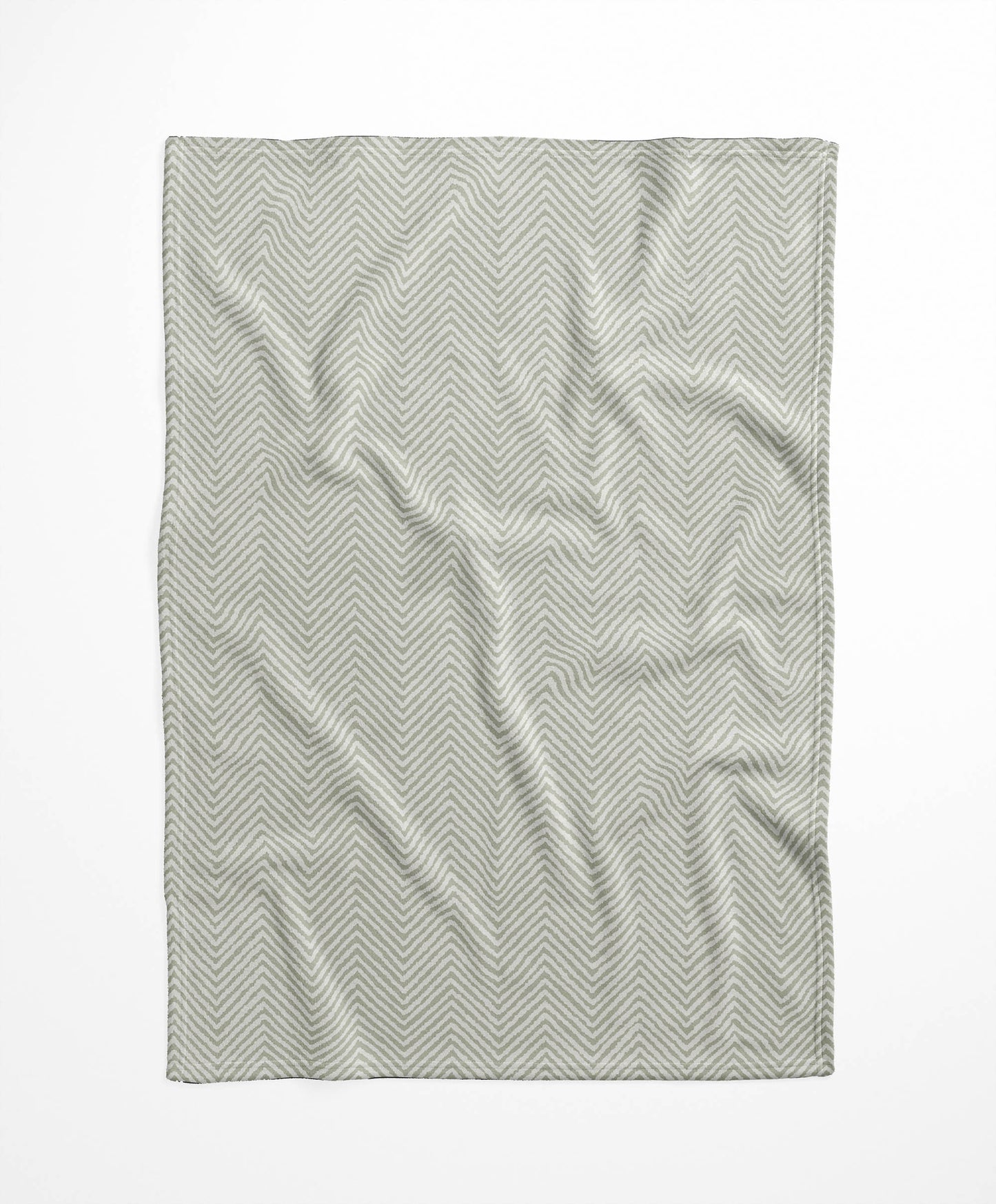 Chevron Groove Velveteen Fleece Blanket