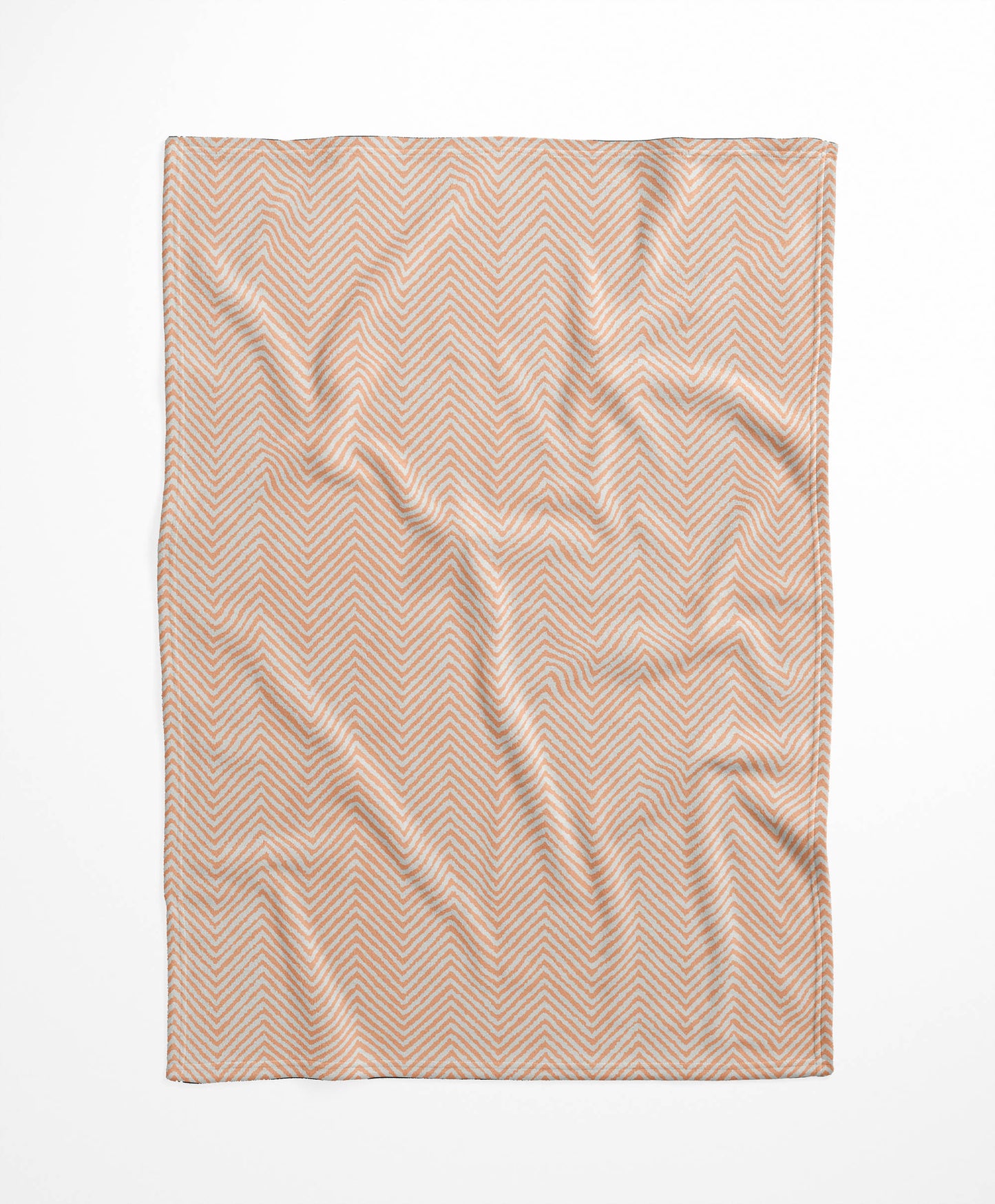 Chevron Groove Velveteen Fleece Blanket