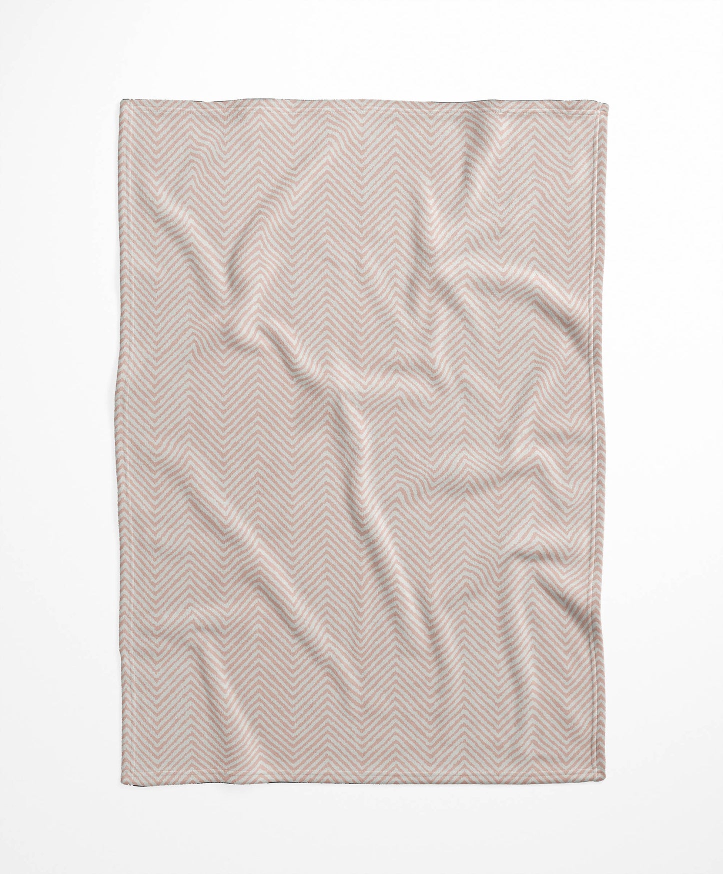 Chevron Groove Velveteen Fleece Blanket