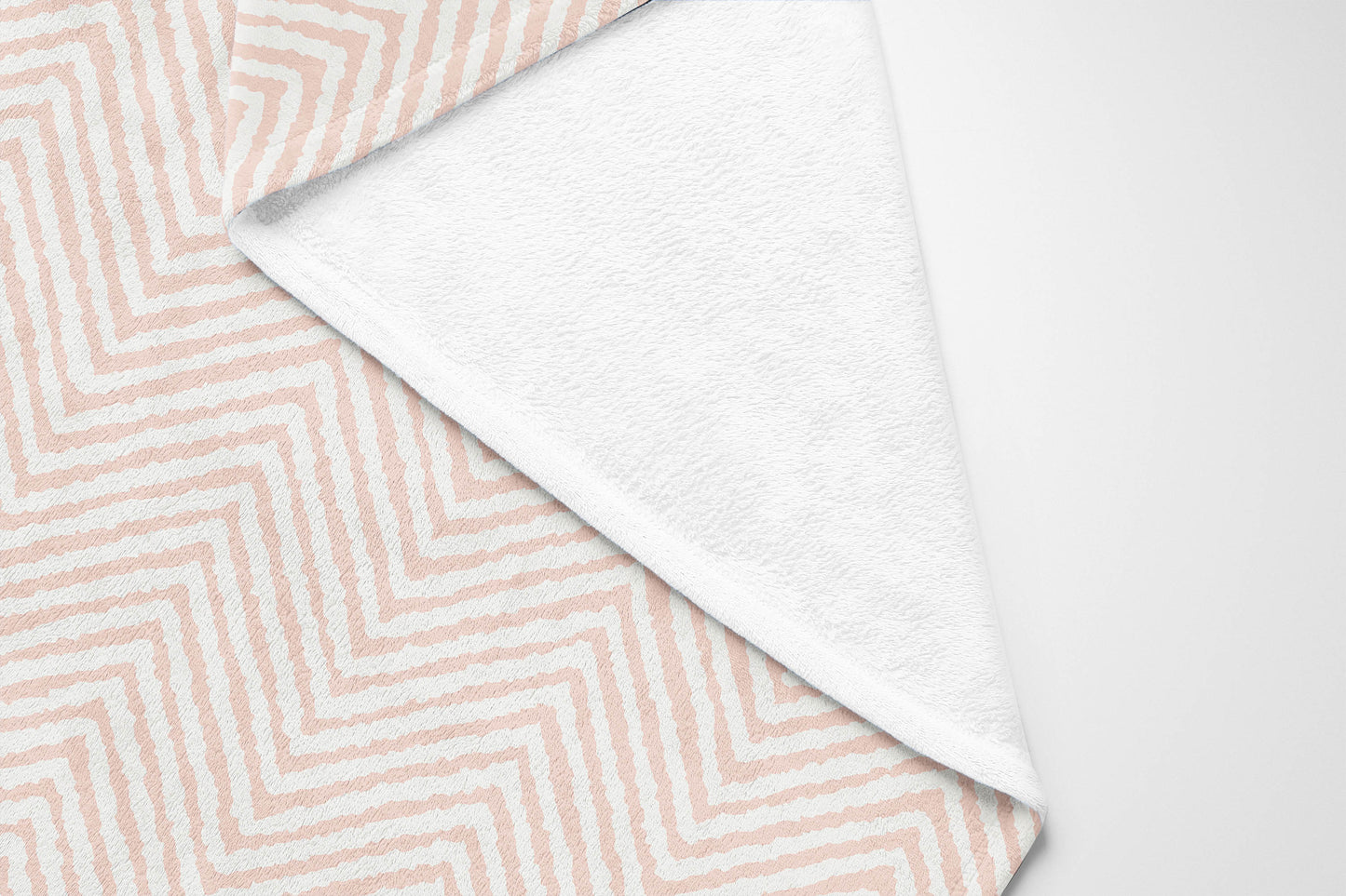 Chevron Groove Velveteen Fleece Blanket