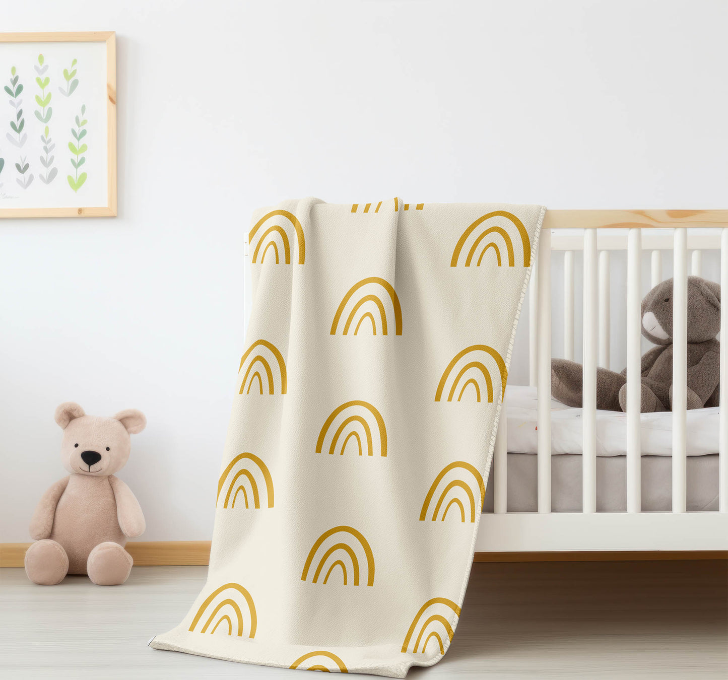 Plain Bows Velveteen Fleece Blanket