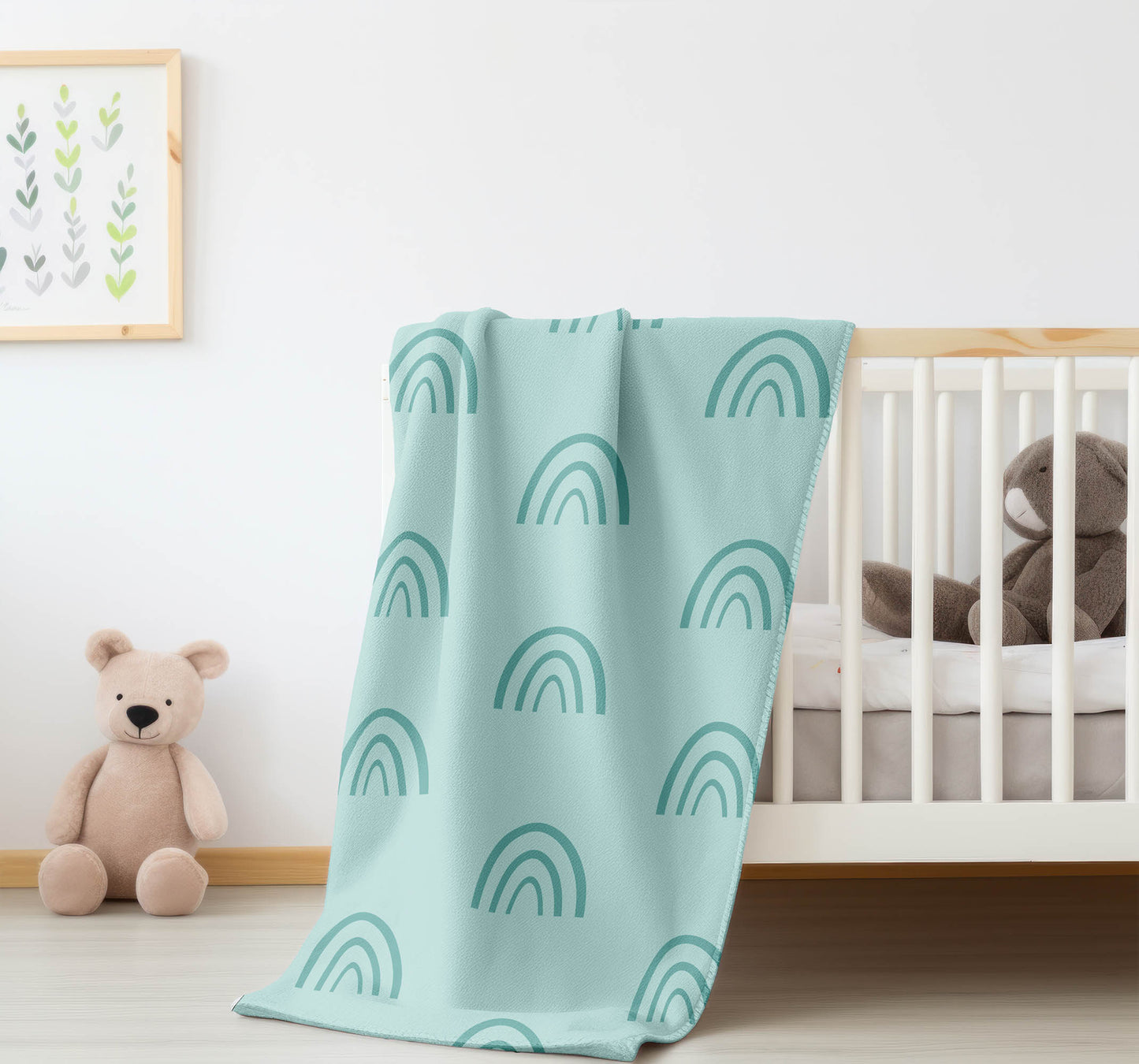 Plain Bows Velveteen Fleece Blanket