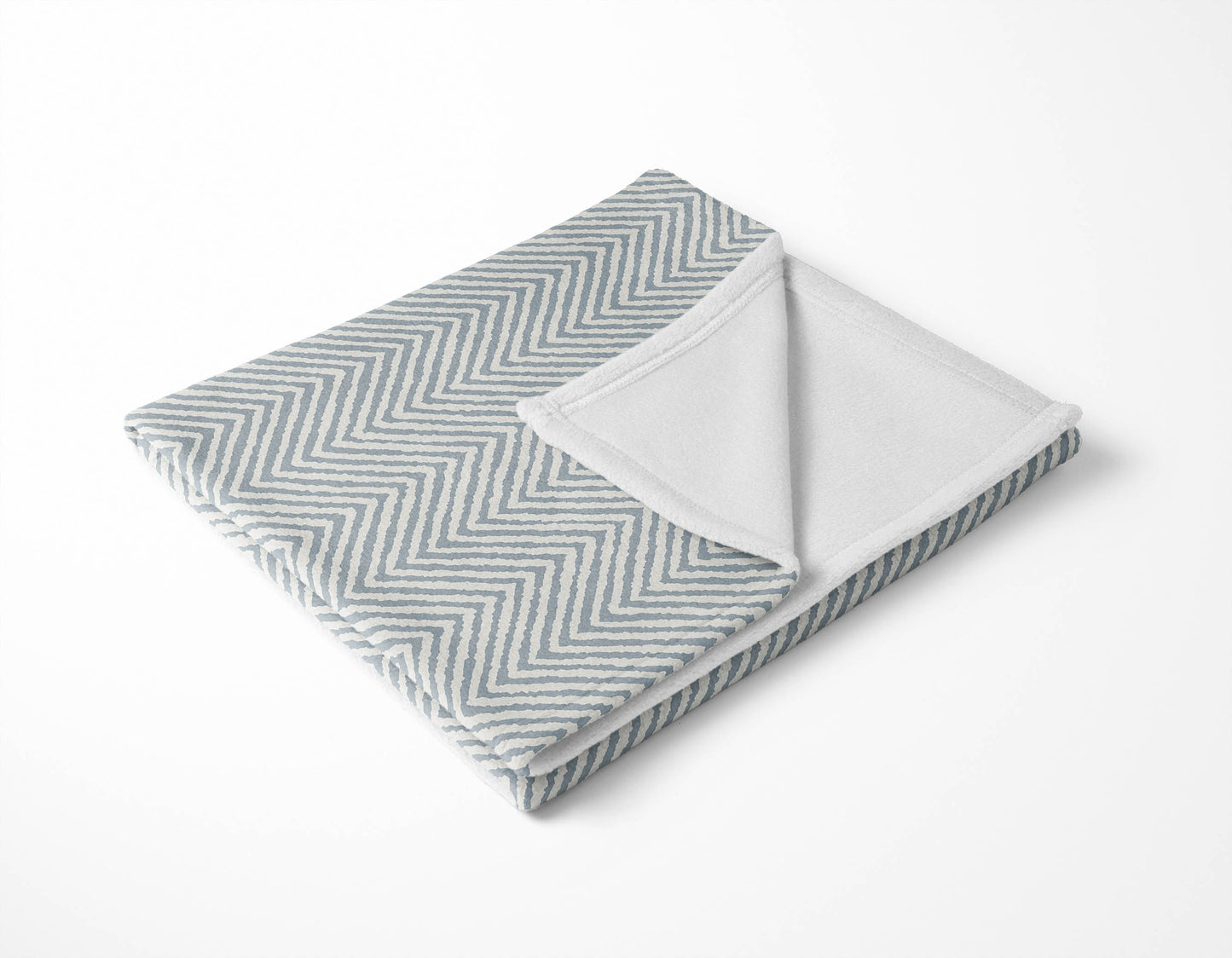 Chevron Groove Velveteen Fleece Blanket