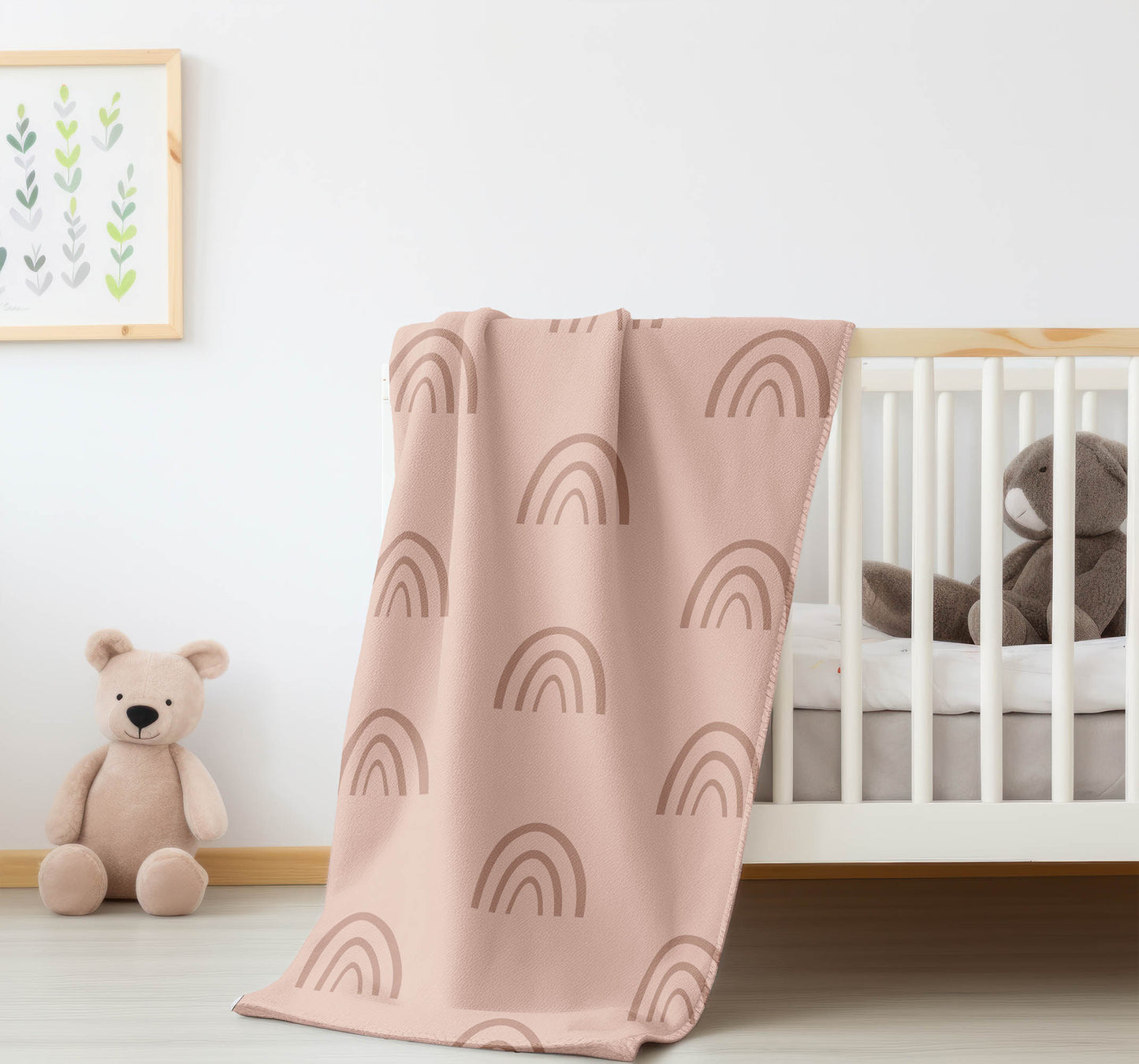 Plain Bows Velveteen Fleece Blanket