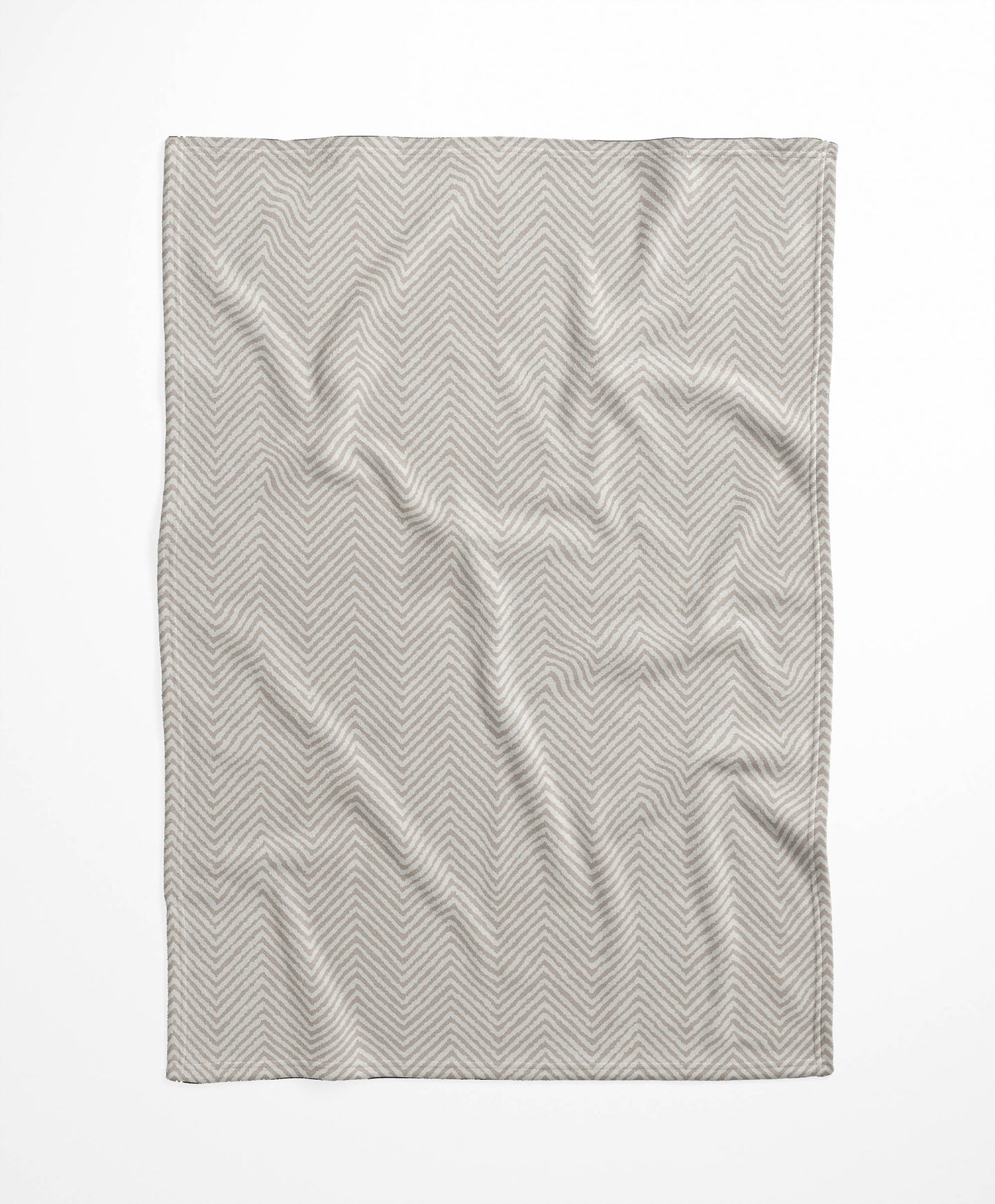 Chevron Groove Velveteen Fleece Blanket
