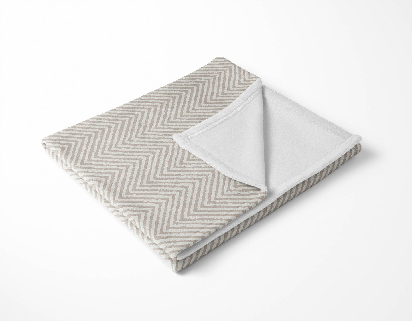 Chevron Groove Velveteen Fleece Blanket
