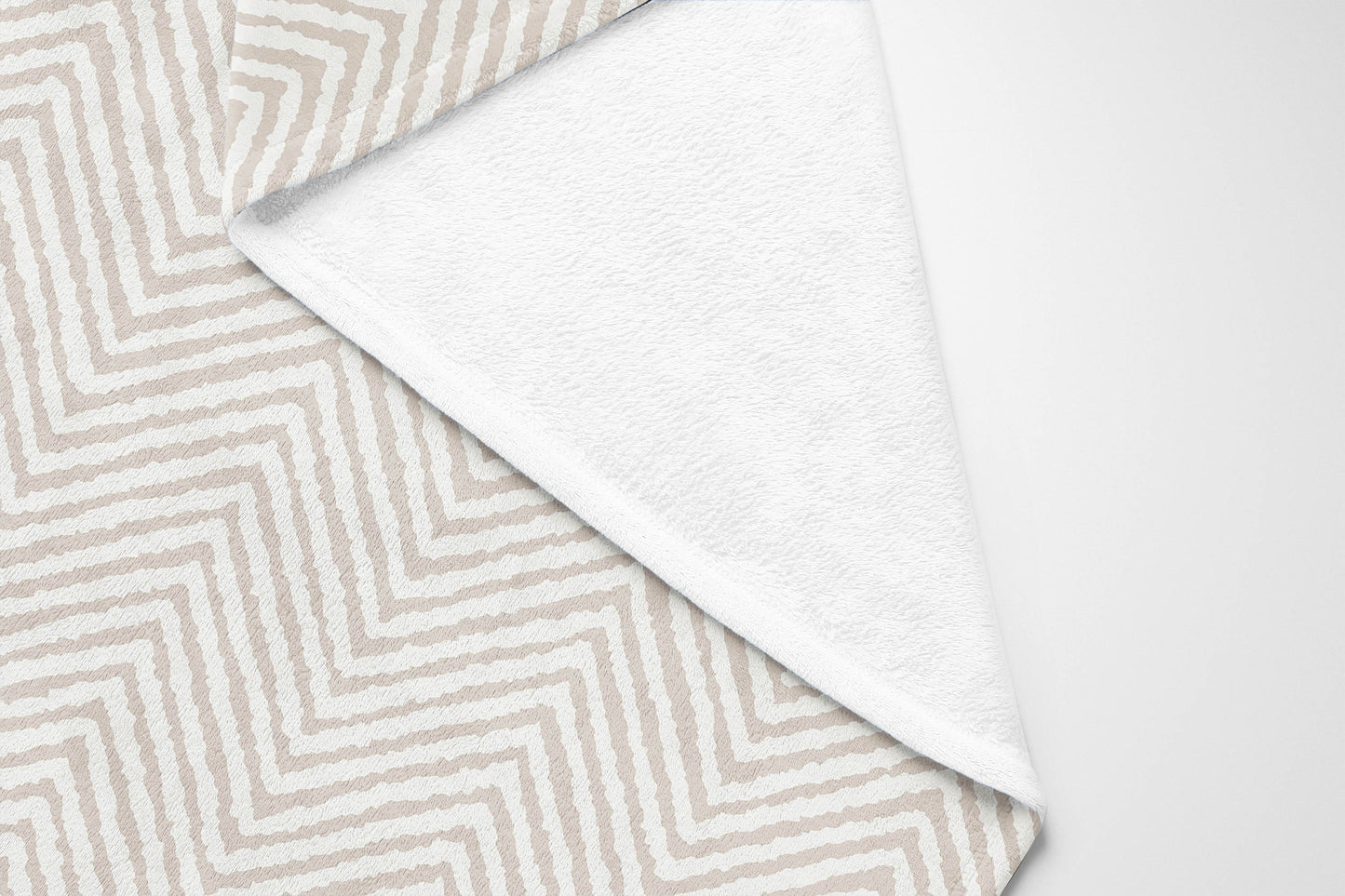 Chevron Groove Velveteen Fleece Blanket