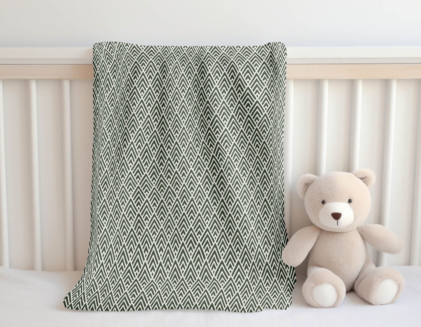 Chevron Spike Velveteen Fleece Blanket