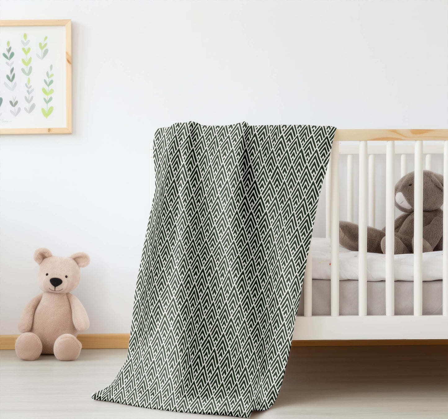 Chevron Spike Velveteen Fleece Blanket