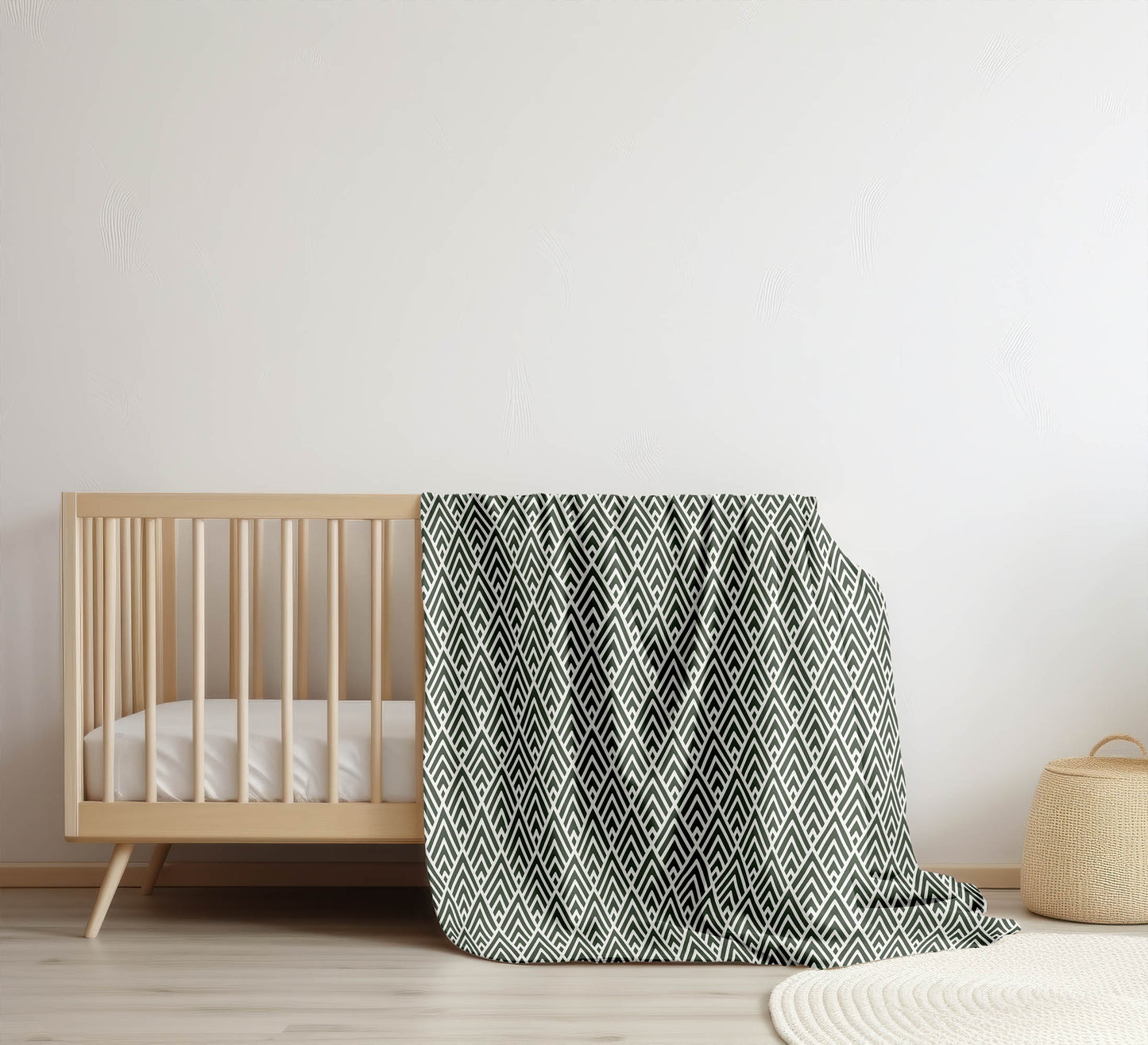 Chevron Spike Velveteen Fleece Blanket
