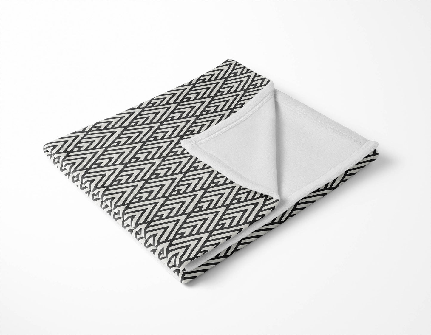 Chevron Spike Velveteen Fleece Blanket
