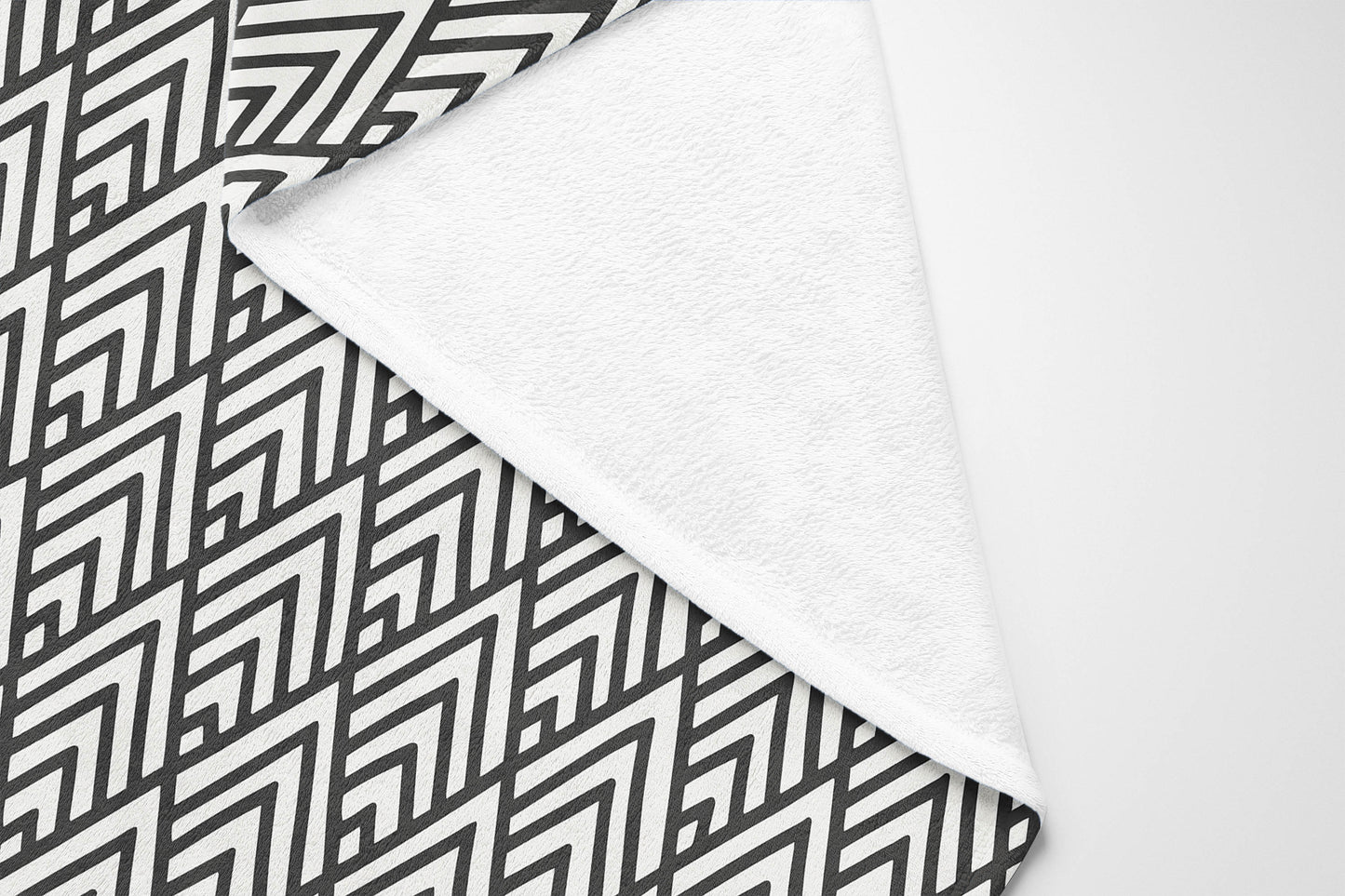 Chevron Spike Velveteen Fleece Blanket