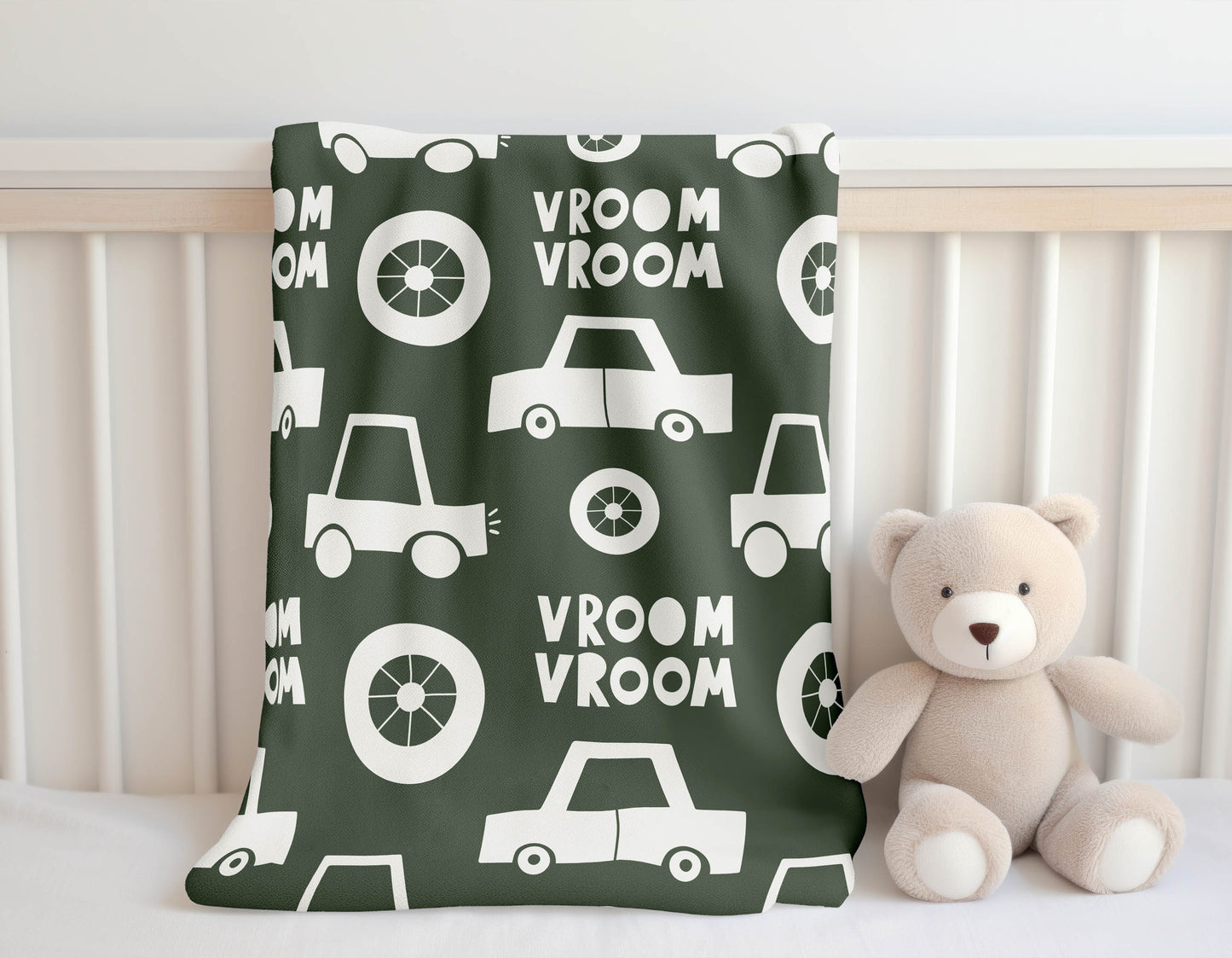 Vroom vroom Velveteen Fleece Blanket