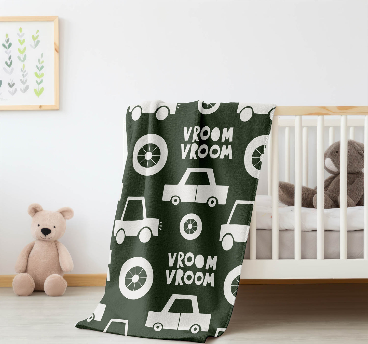 Vroom vroom Velveteen Fleece Blanket