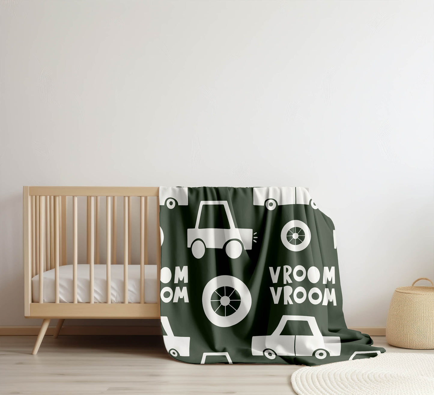 Vroom vroom Velveteen Fleece Blanket