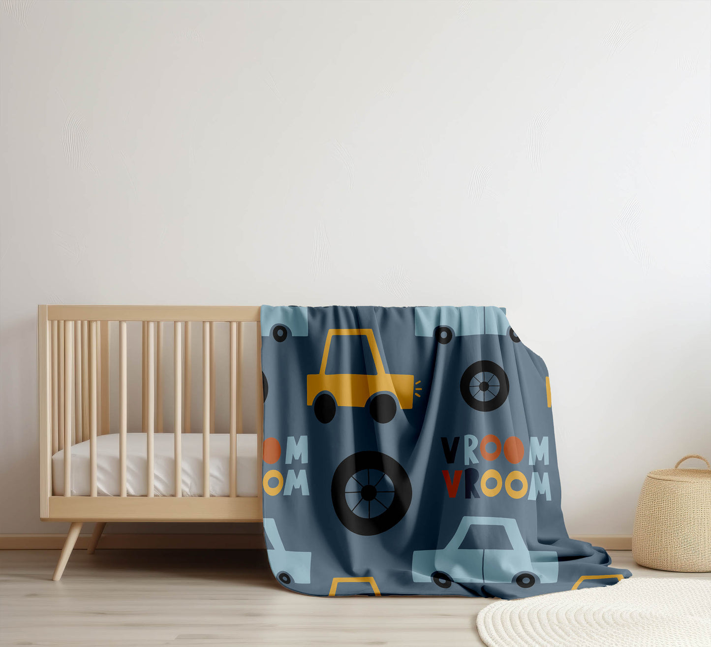 Vroom vroom Velveteen Fleece Blanket